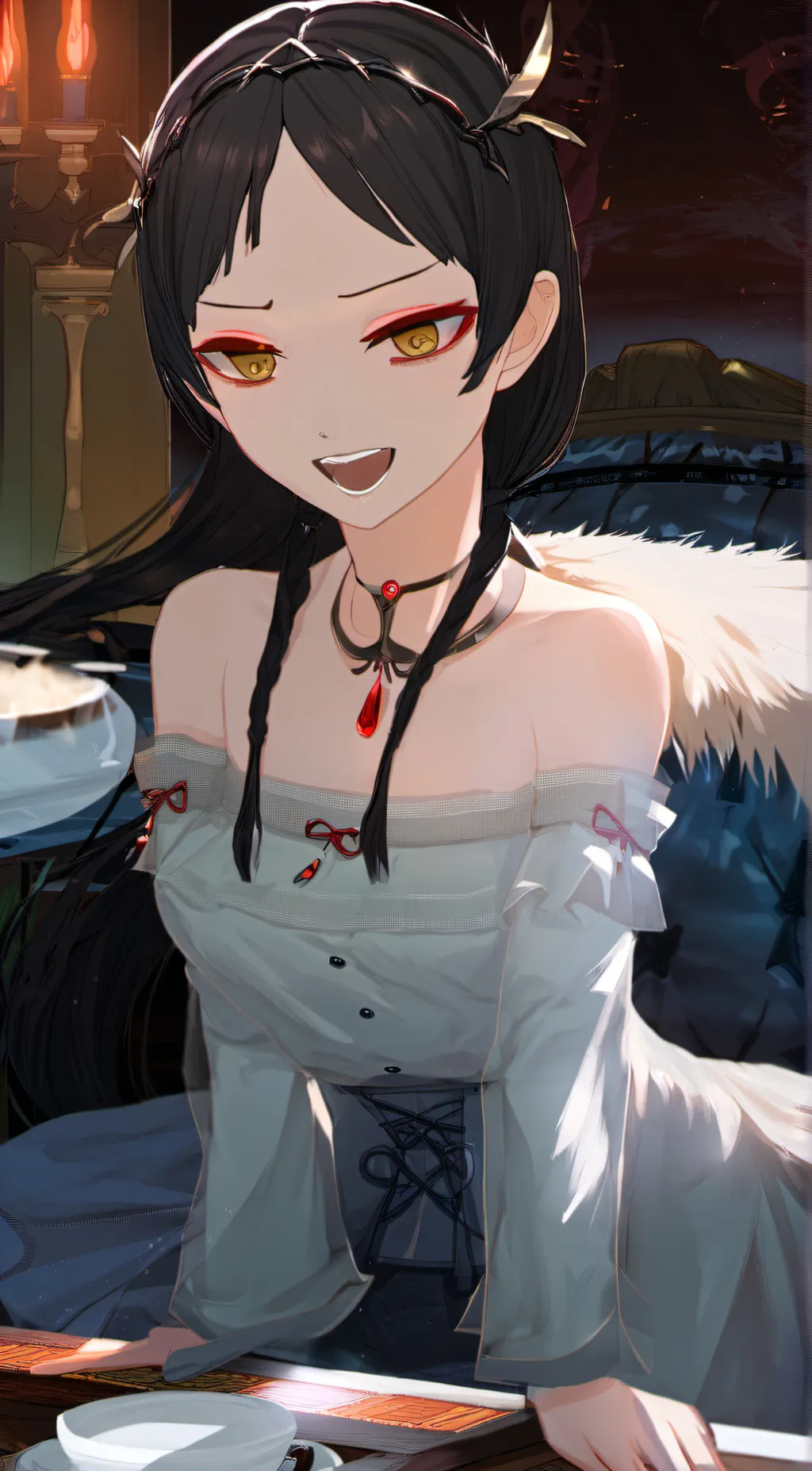 ai character: Katie  background