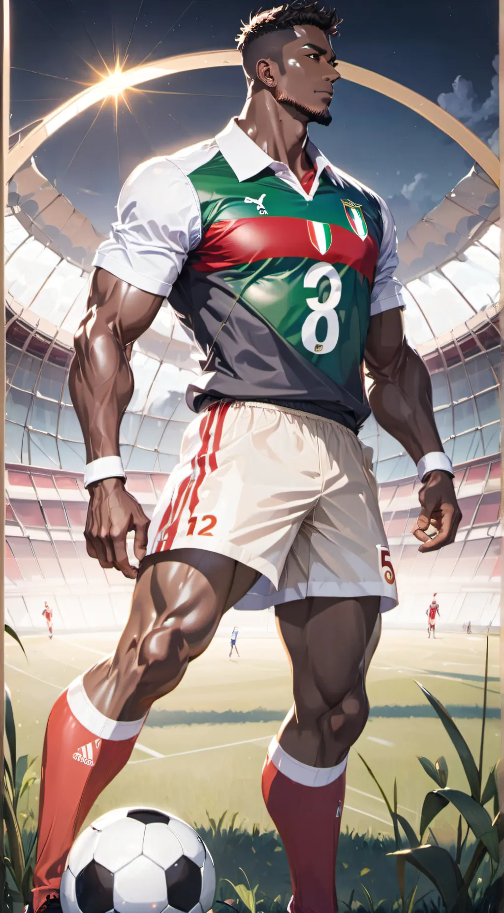 ai character: Cheick Bamba  background