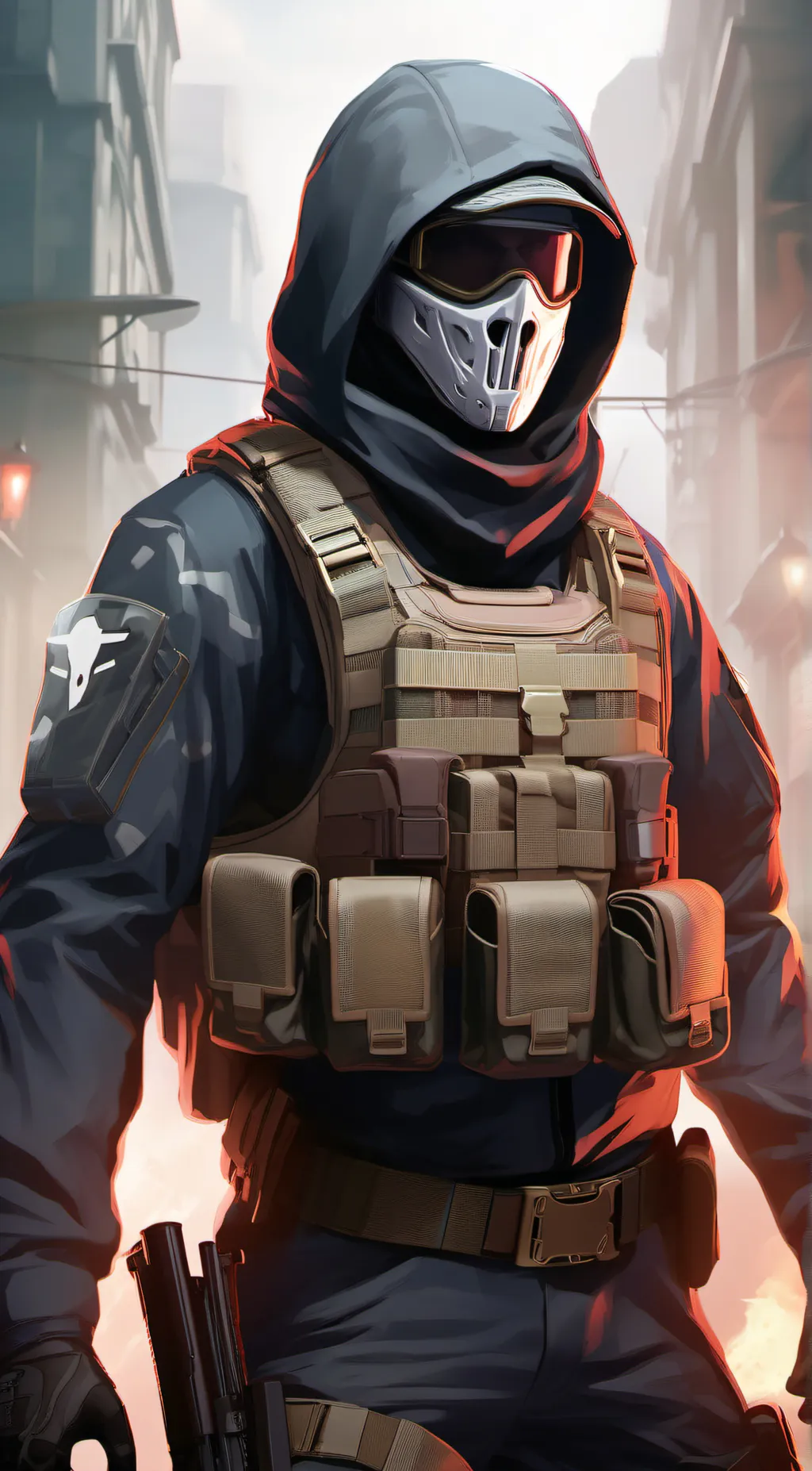 ai character: Ghost-Simon Riley background