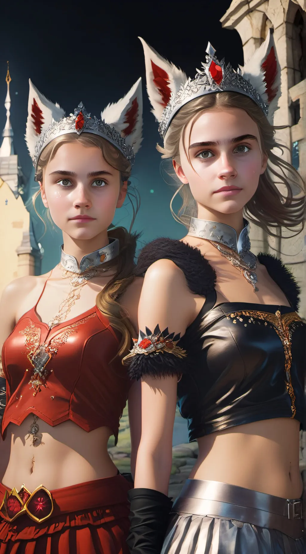 ai character: Ash and Vicky background