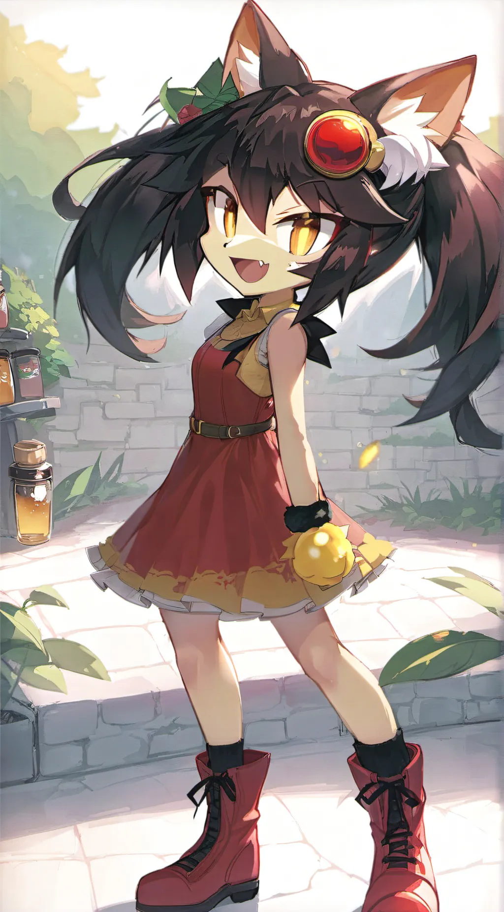 ai character: honey and friends  background