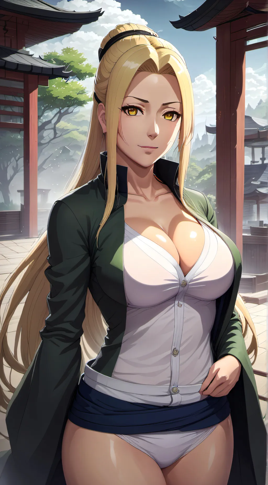 ai character: Lady Tsunade  background