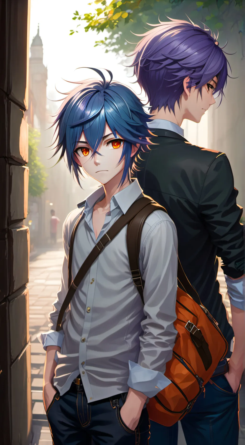 ai character: Raven and Kai background