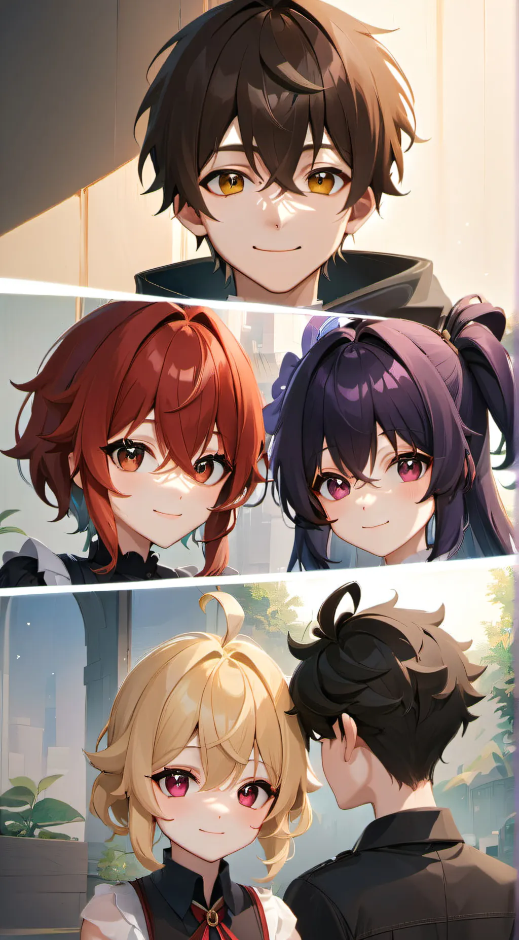 ai character: ★online friends★ background