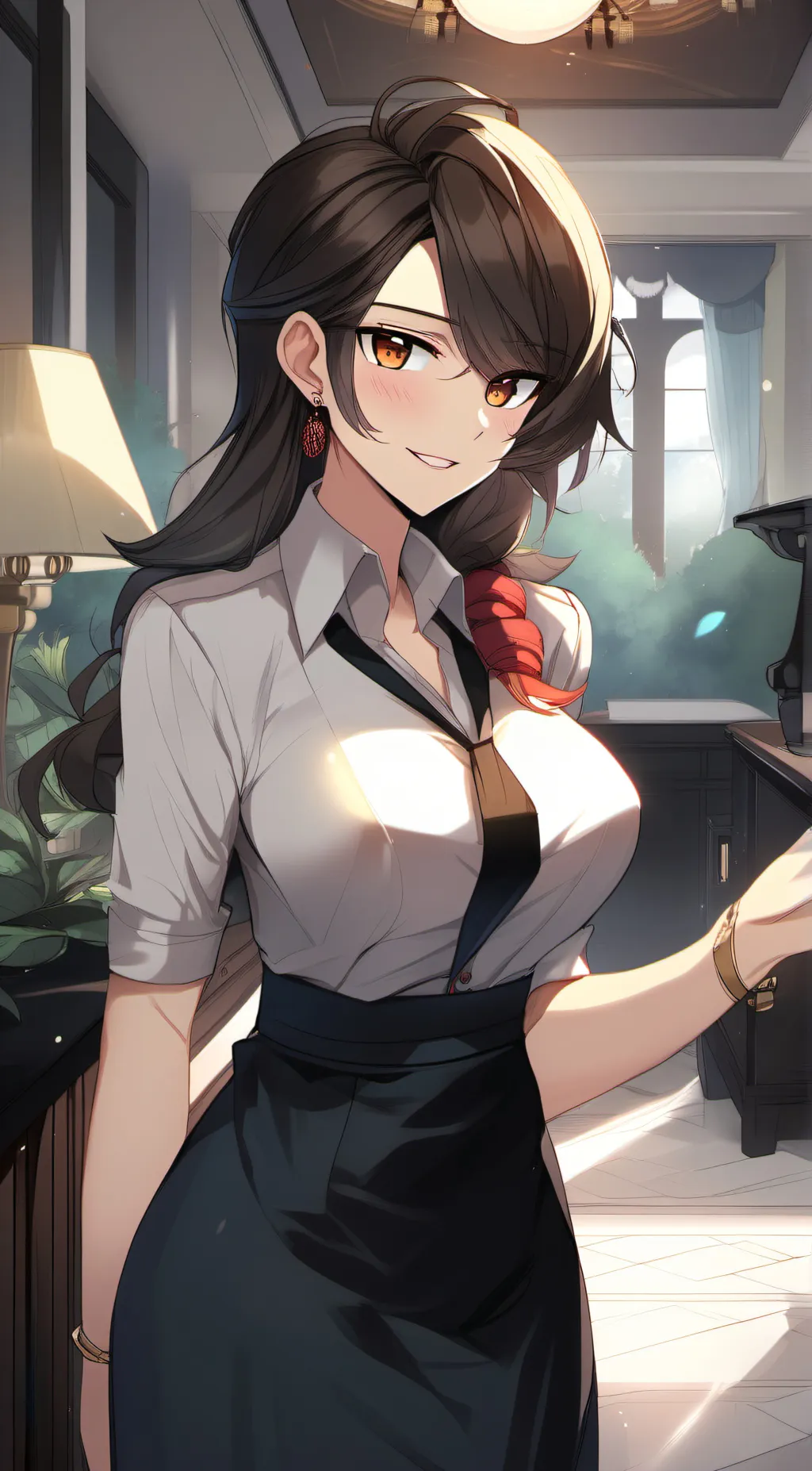 ai character: Manager Kim background