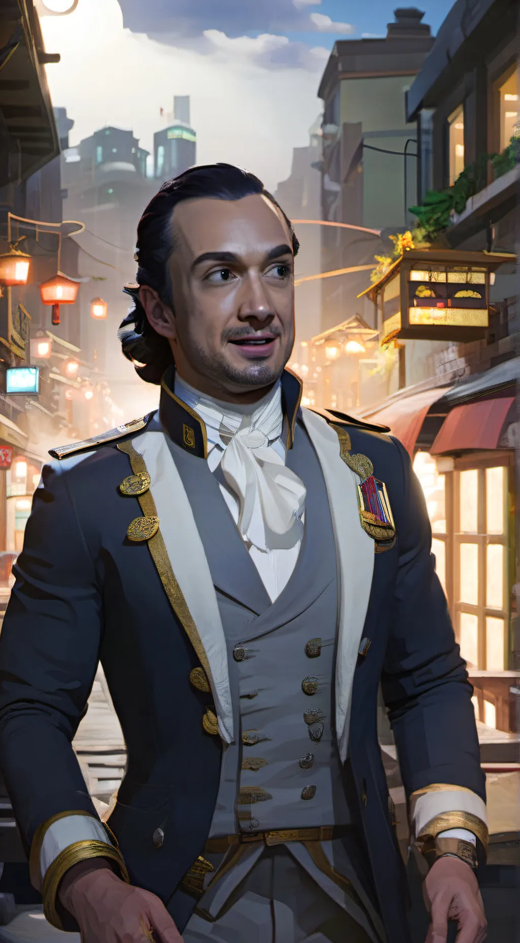 ai character: Alexander hamilton background