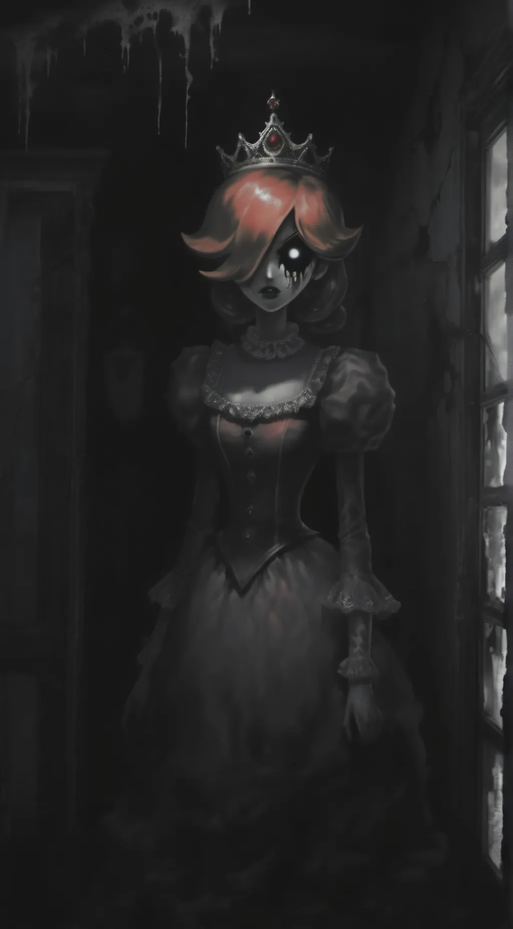 ai character: Peach background