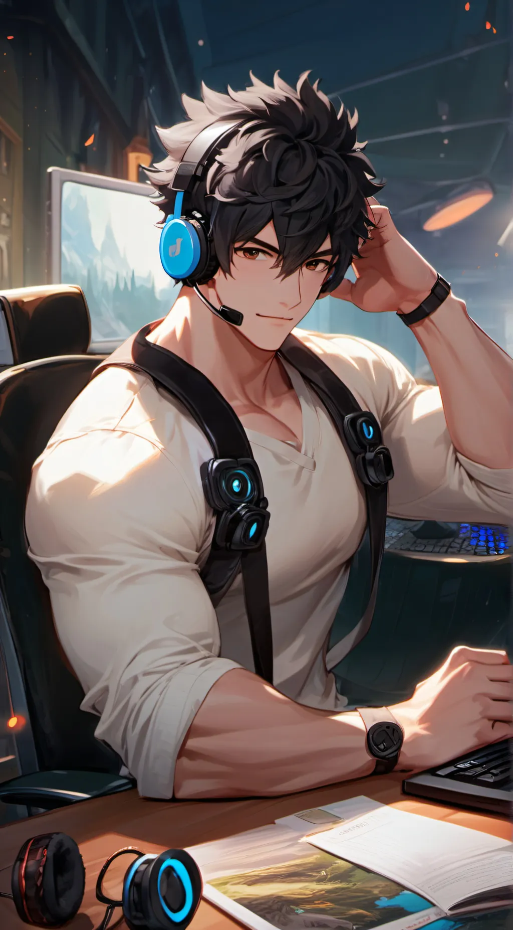 ai character: - Nate - background