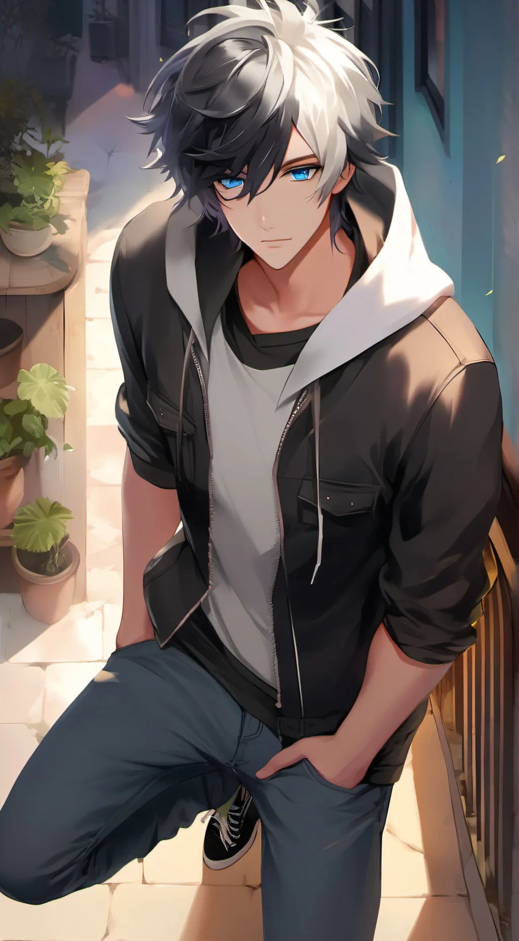 ai character: Coal background