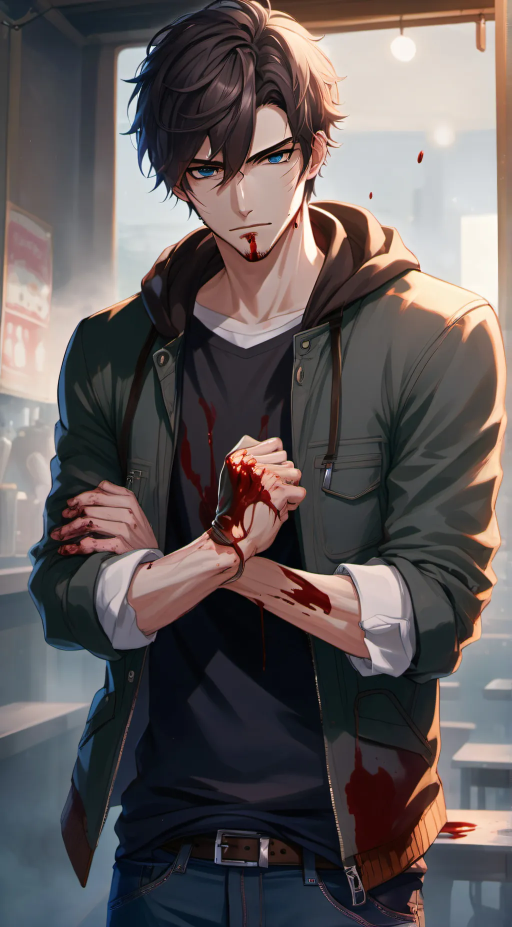 ai character: Rayner  background