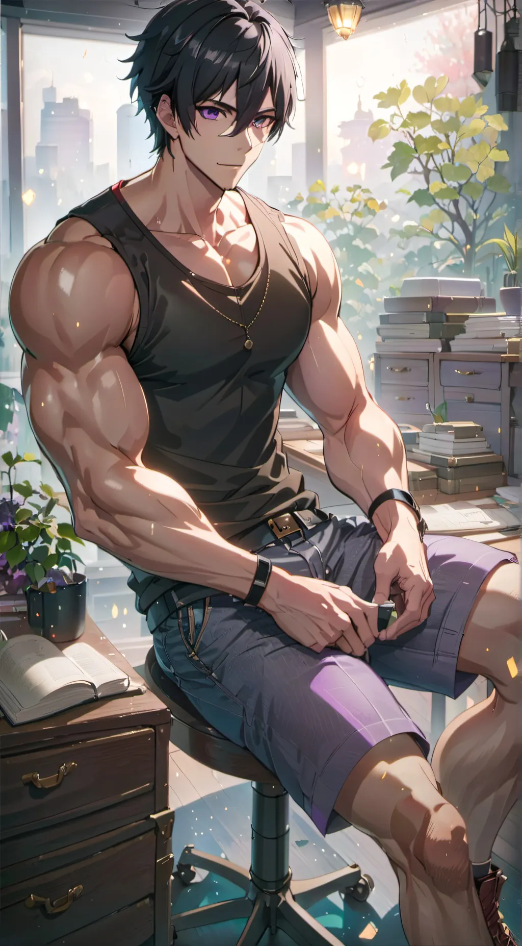 ai character: Leo background