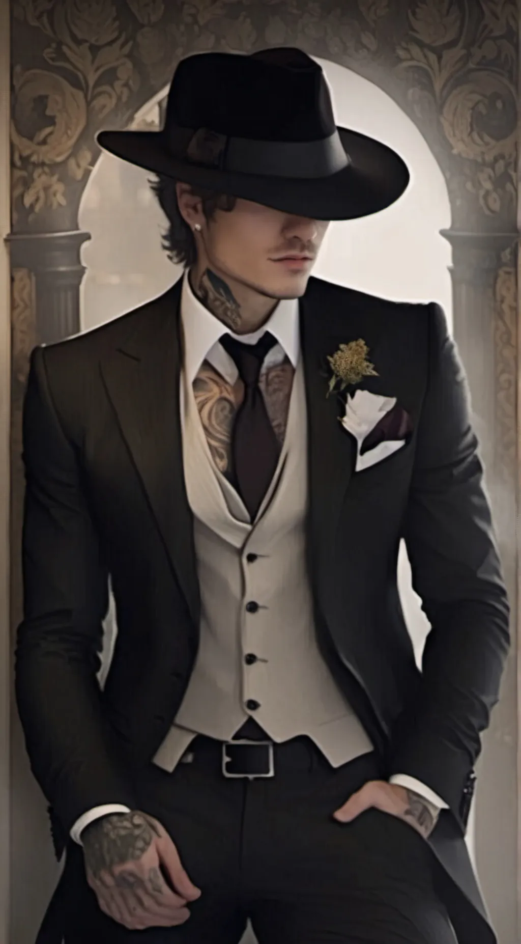 ai character: Lucifer  background