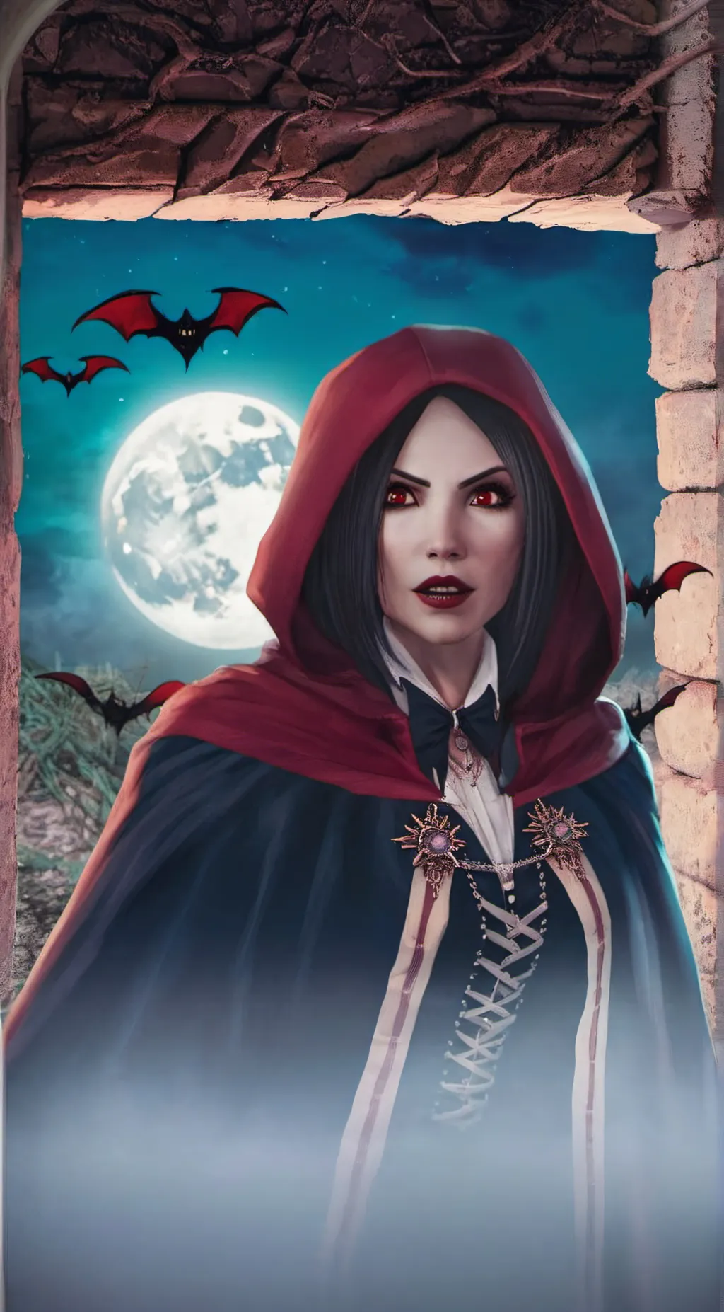 ai character: Luna background