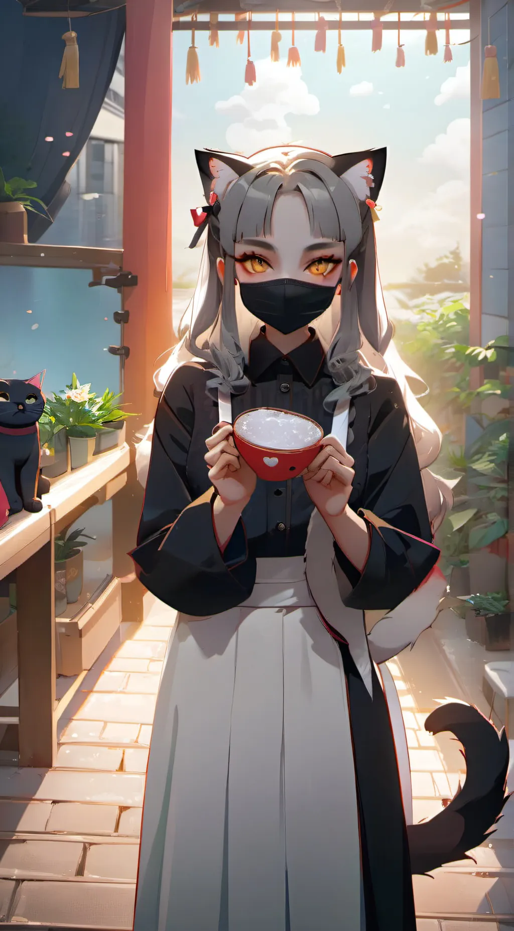 ai character: kitty background