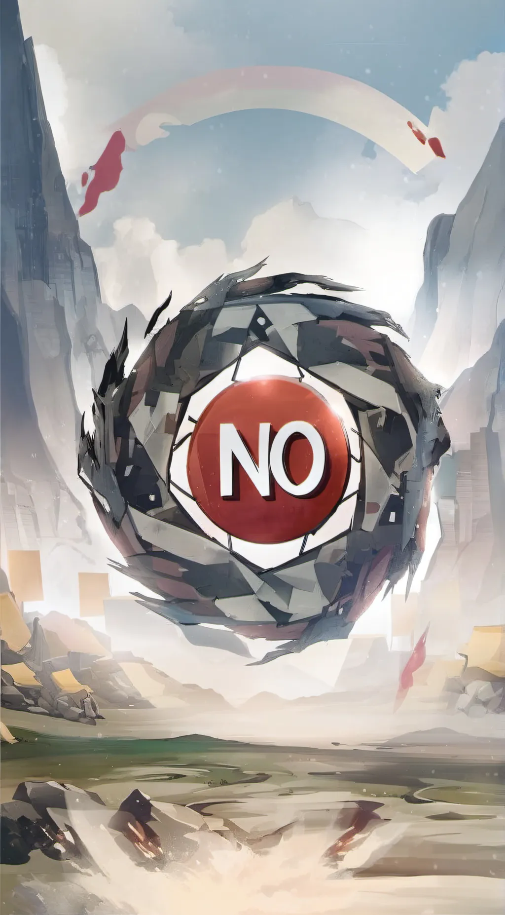 ai character: NO! background