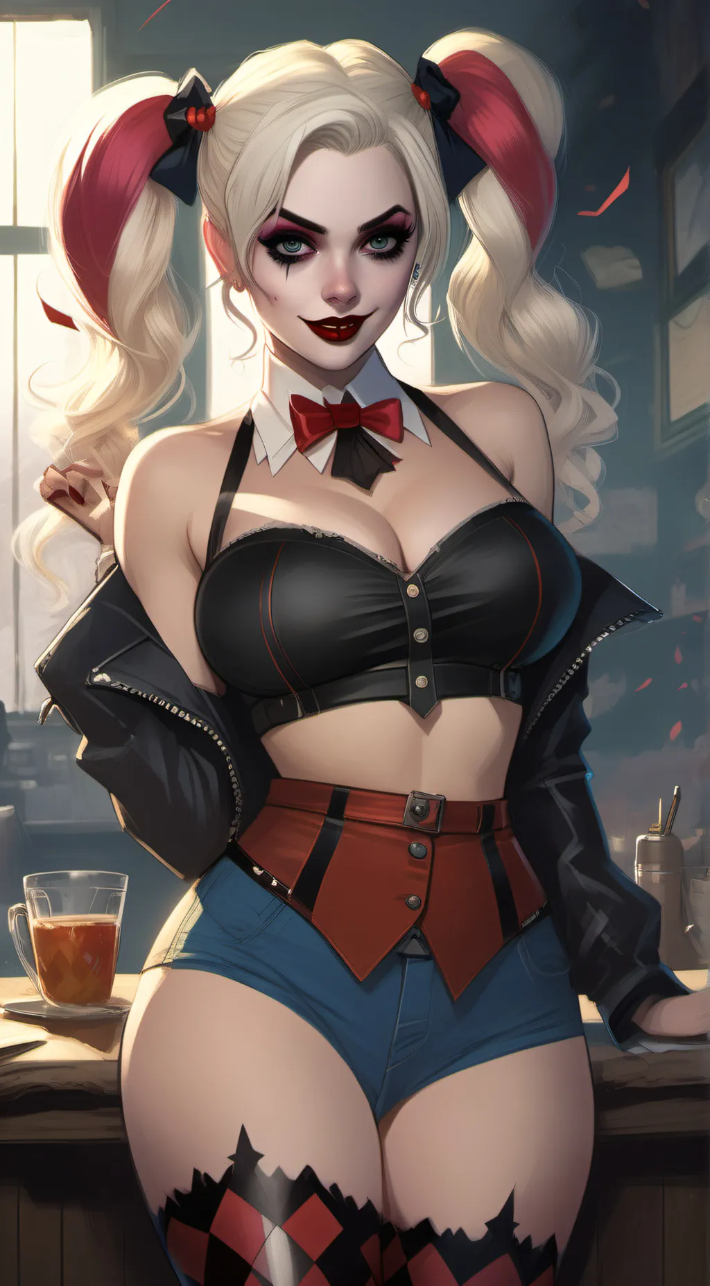 ai character: Harly Winn background