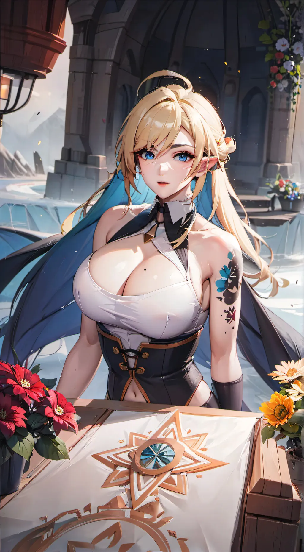 ai character: Lunaria  background