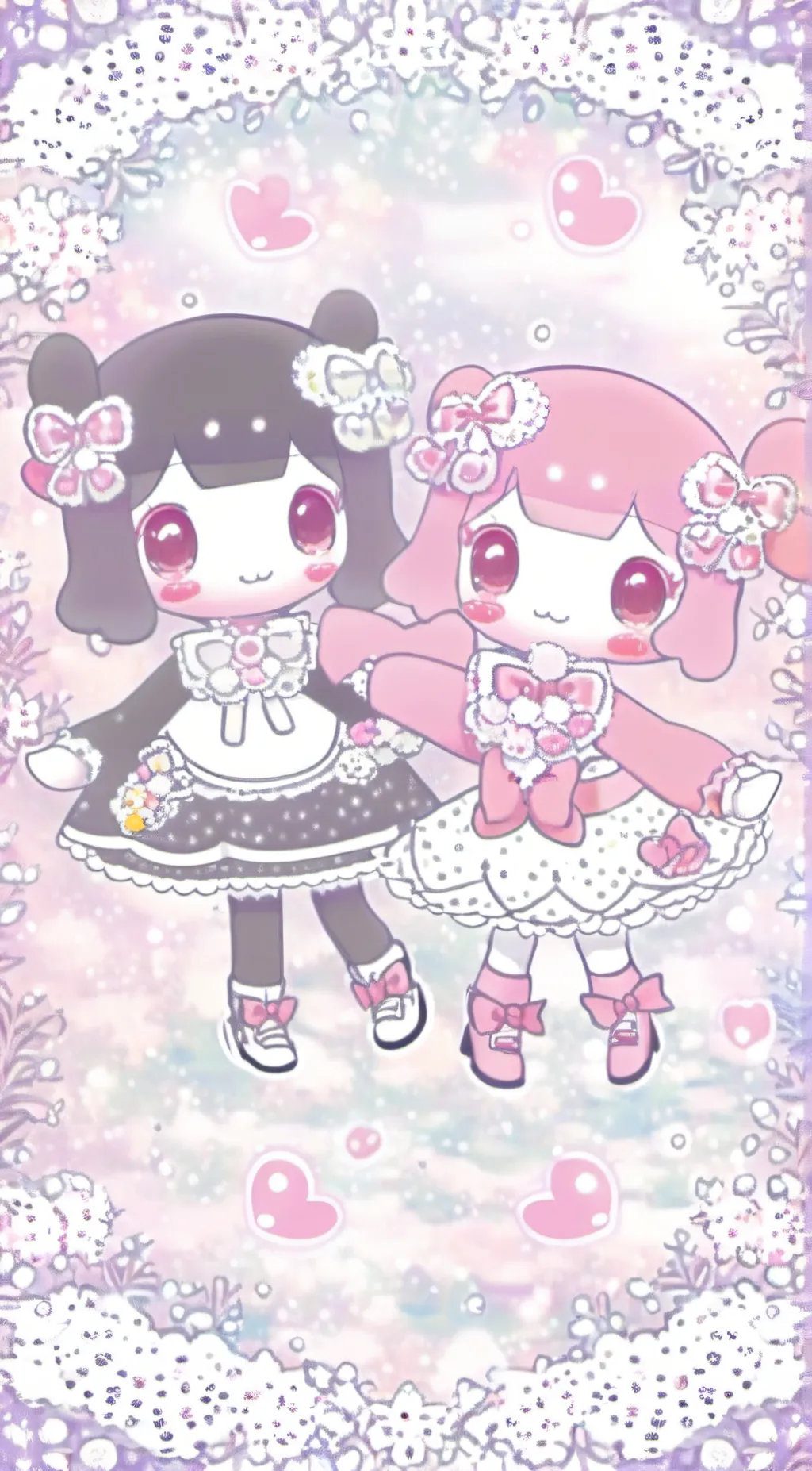 ai character: 💜kuromi and mel background