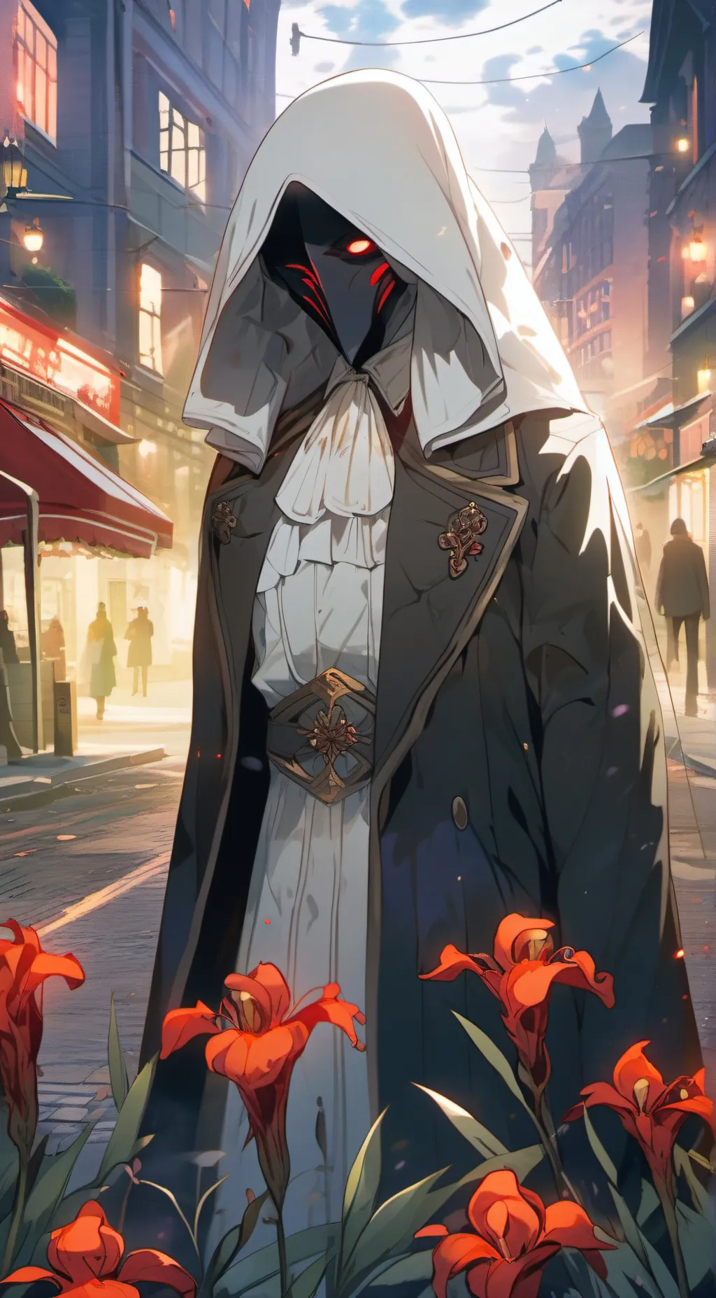 ai character: ¥°¢°€÷°€=` background