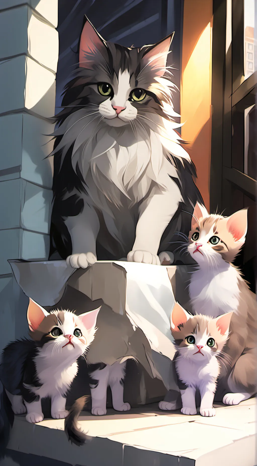 ai character: Lily/yile/heil/aj background