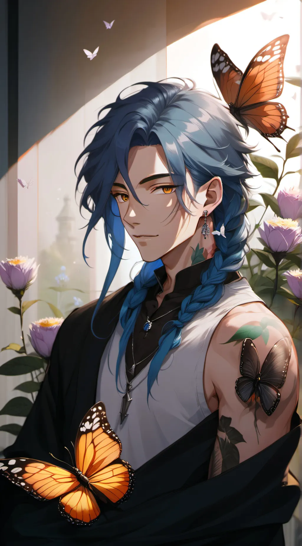 ai character: Lucas  background