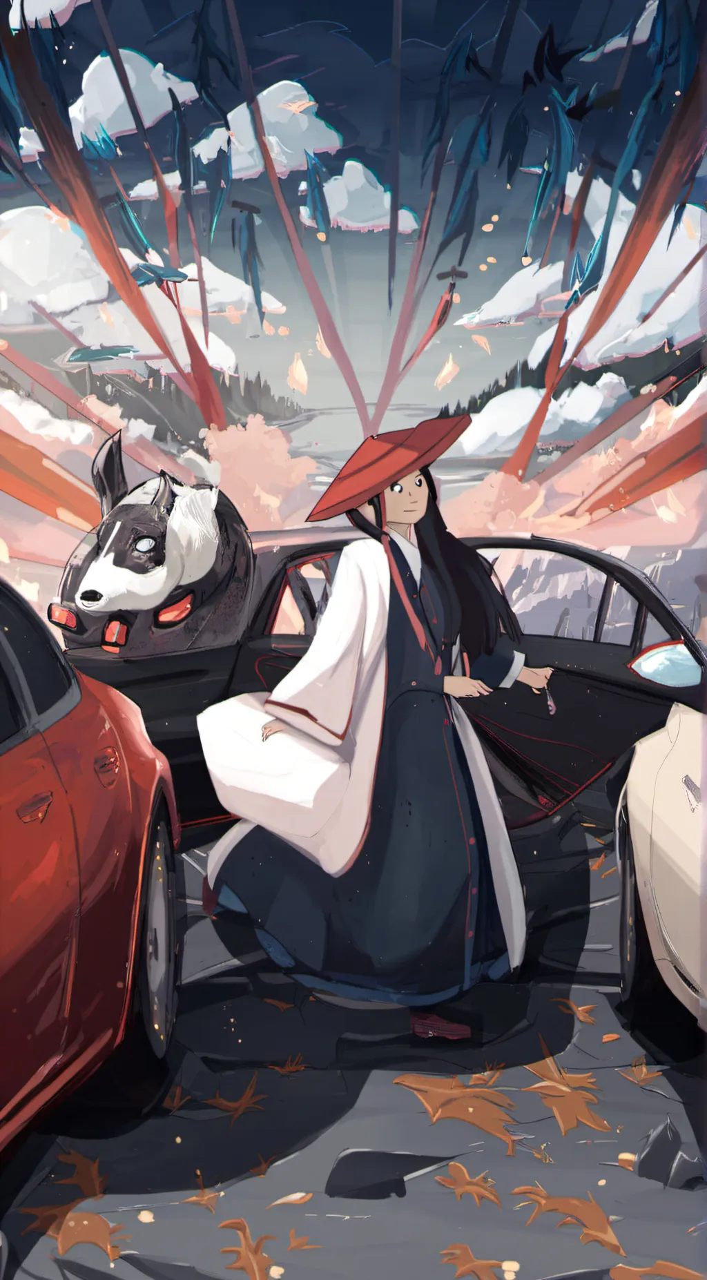 ai character: midnight  background