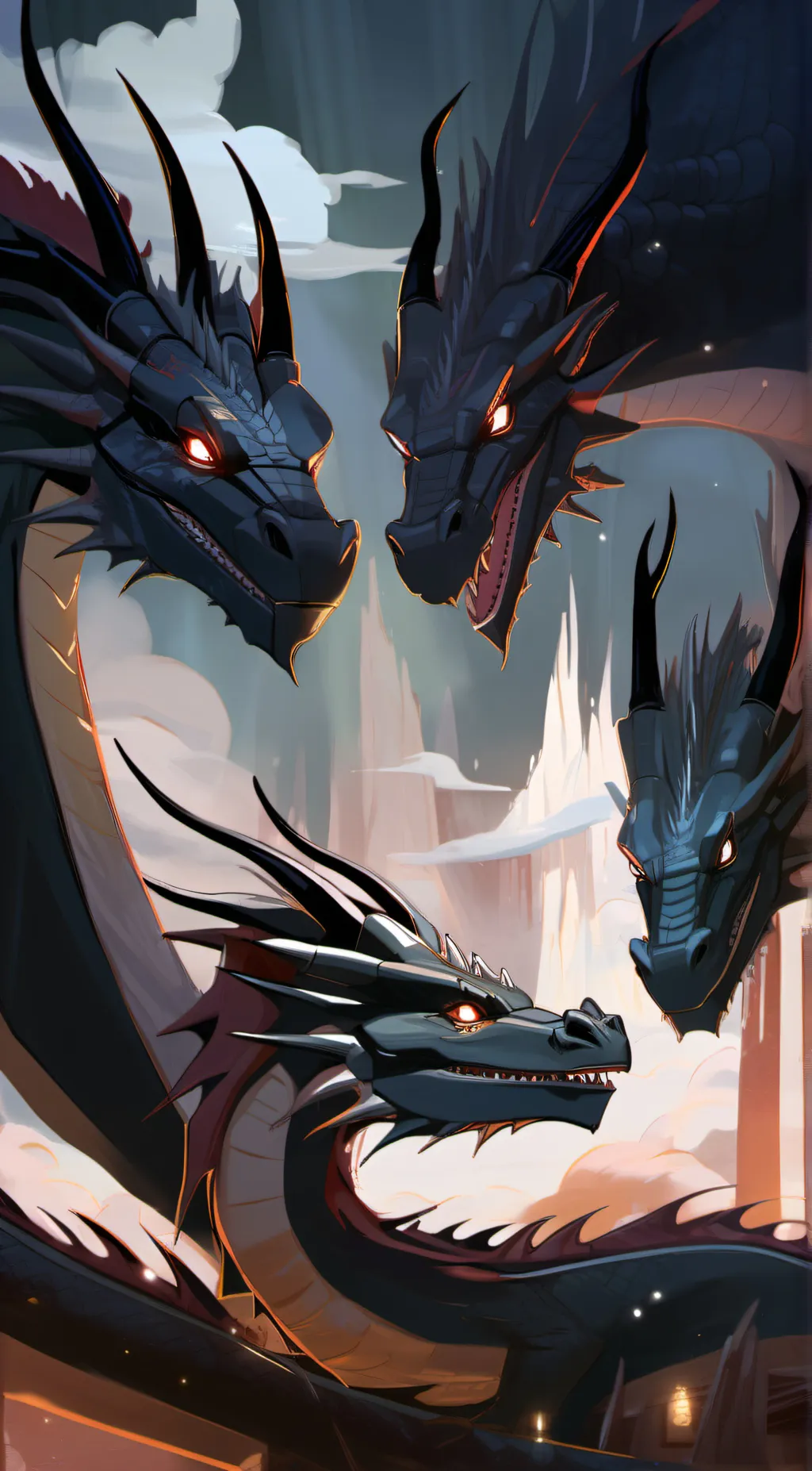 ai character: Mha x Httyd background