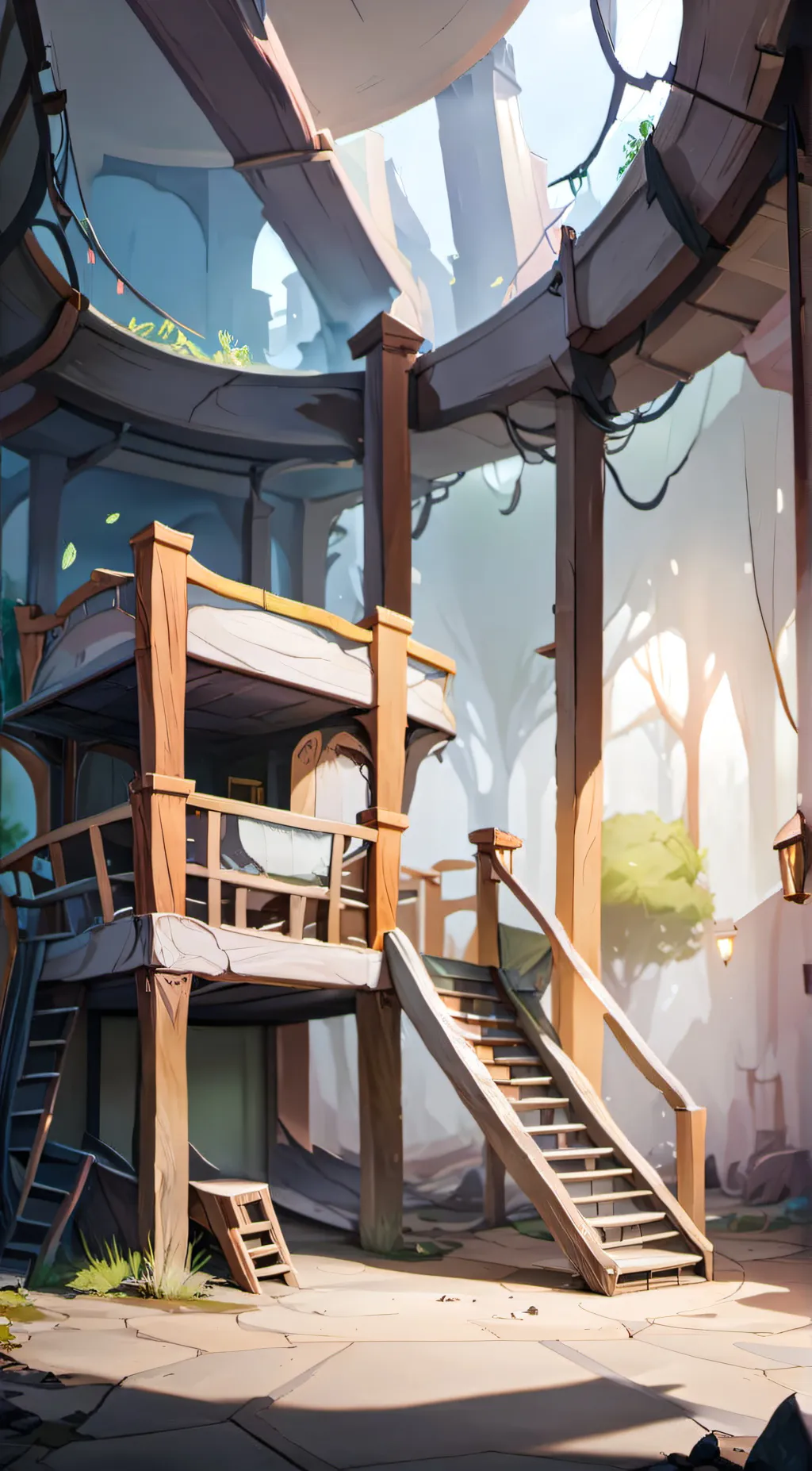 ai character: Rainbow Friends background