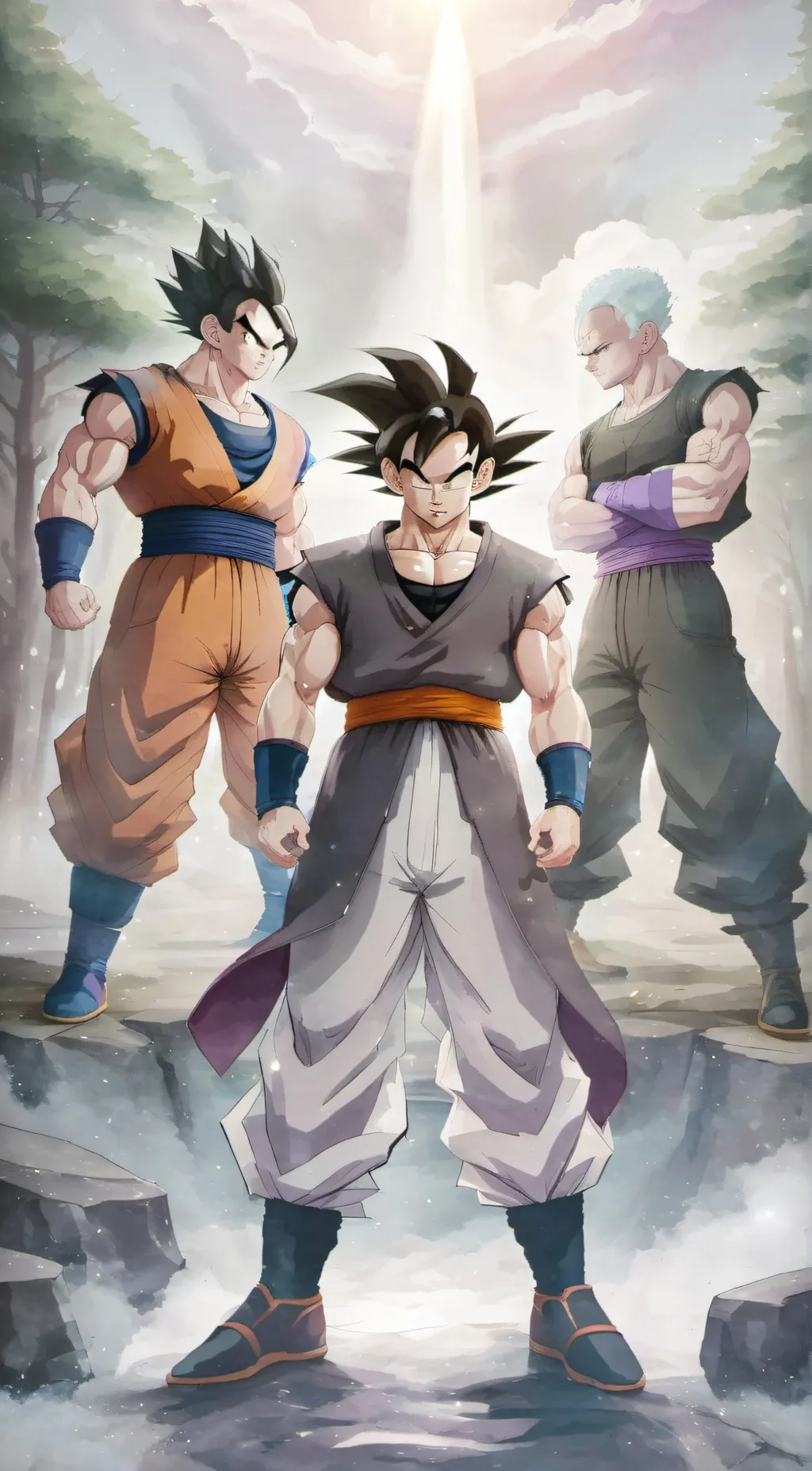 ai character: goku black background