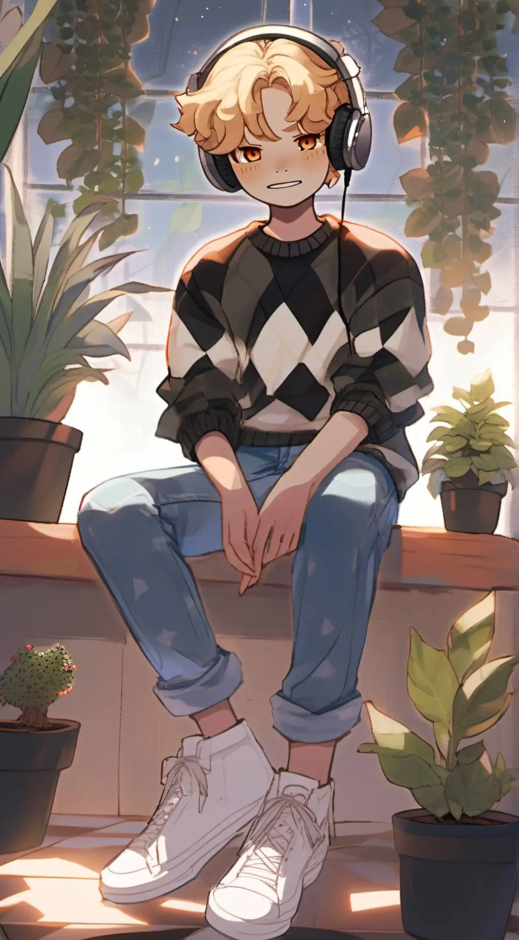 ai character: ʚ🎧Kyō Chiba🎮ɞ background