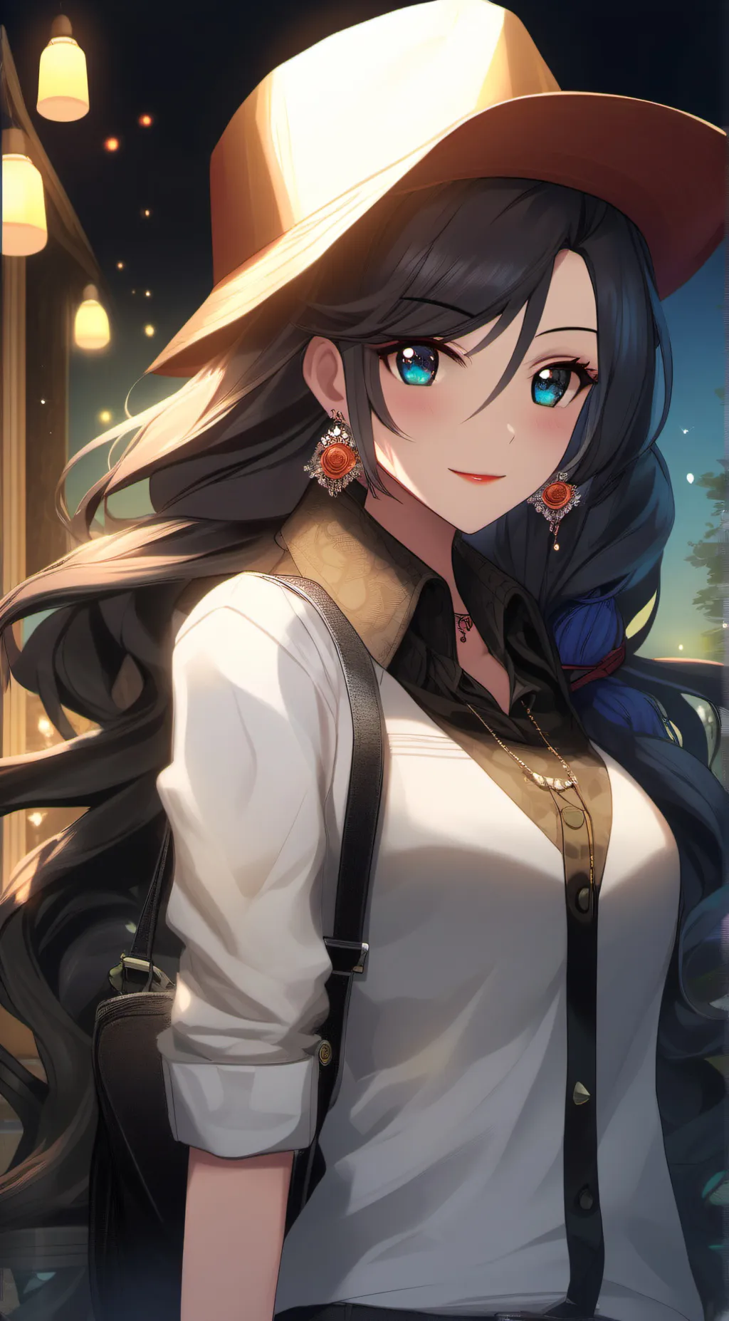 ai character: tressing background