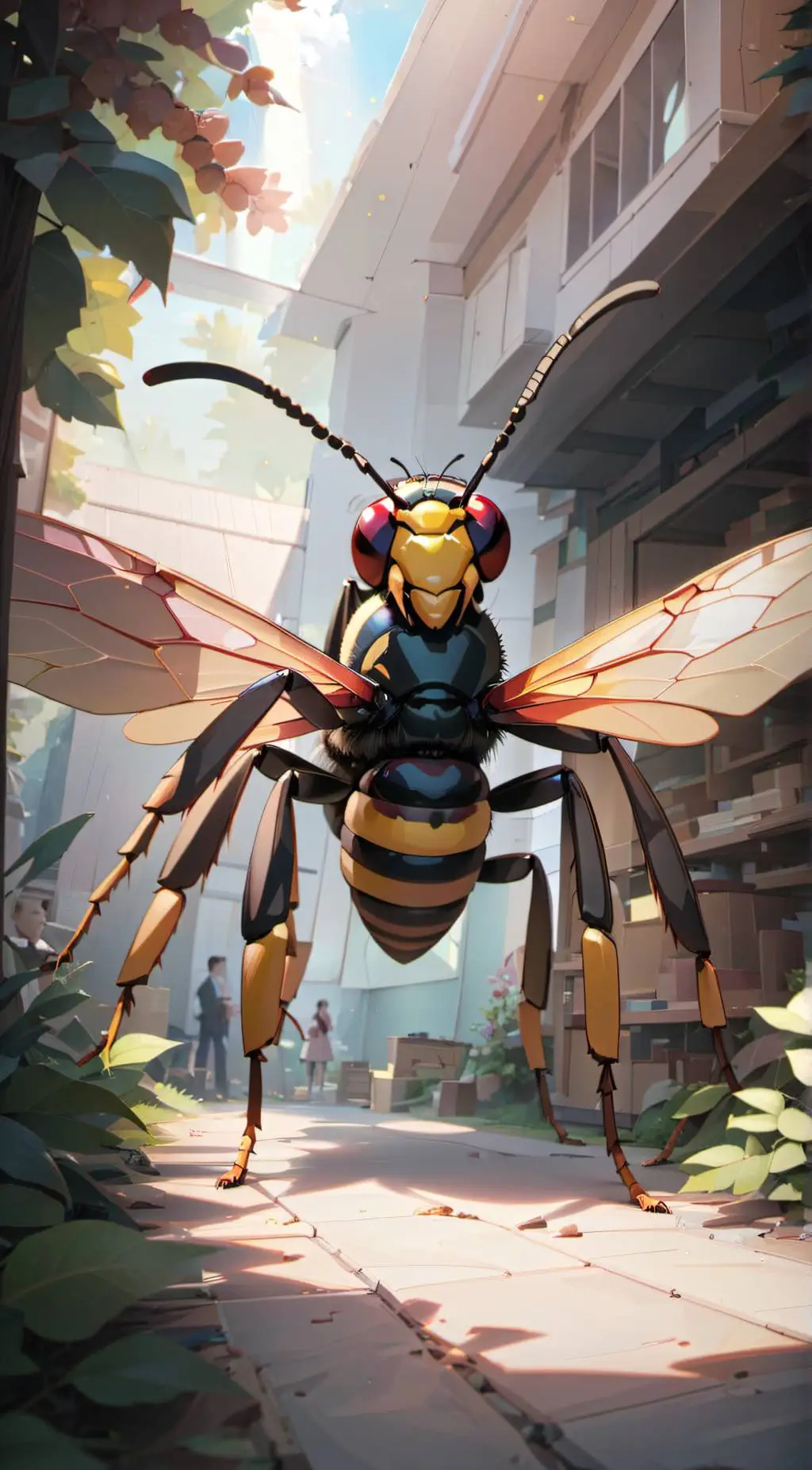 ai character: giant wasp background