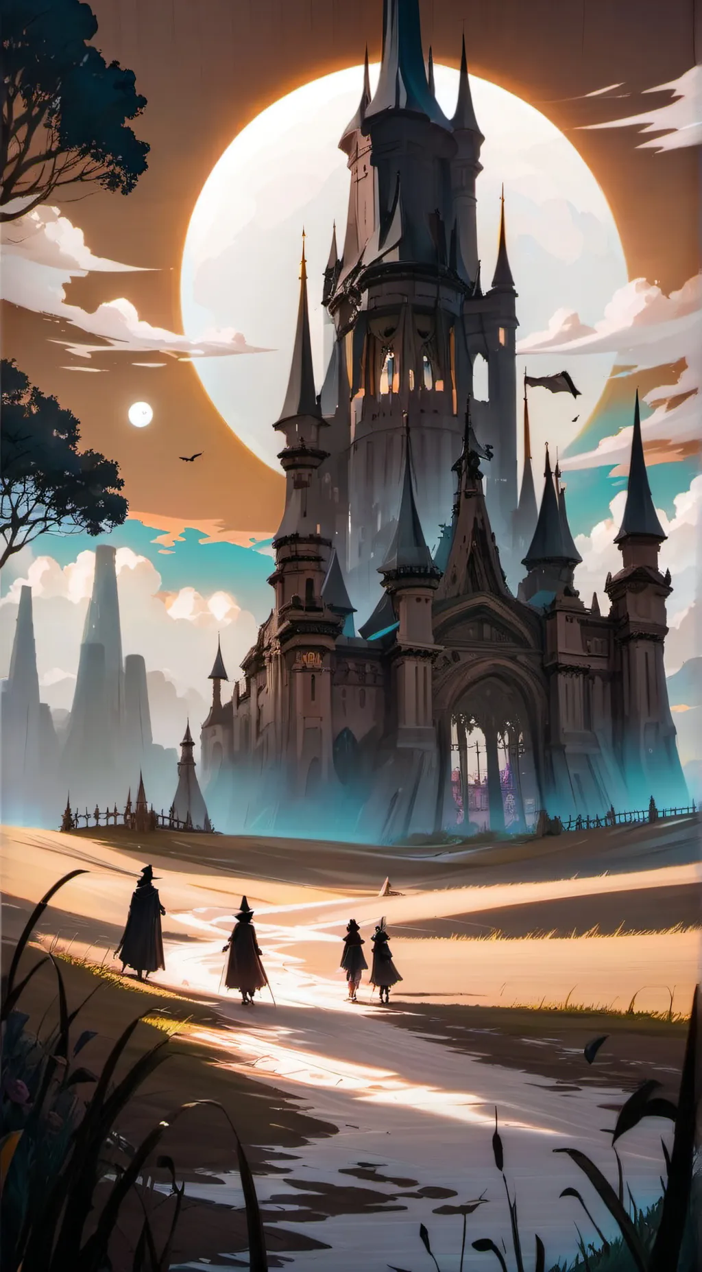 ai character: the world of sky background