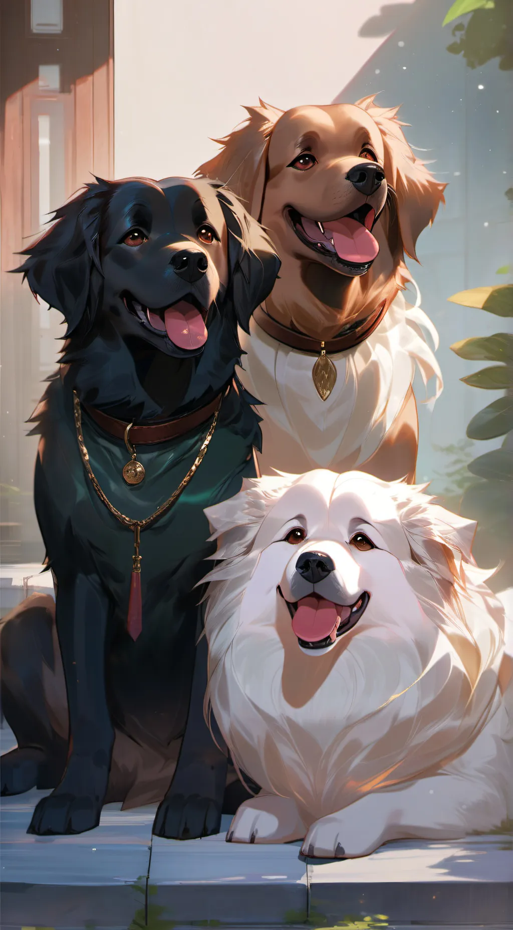ai character: the 3 dogs background