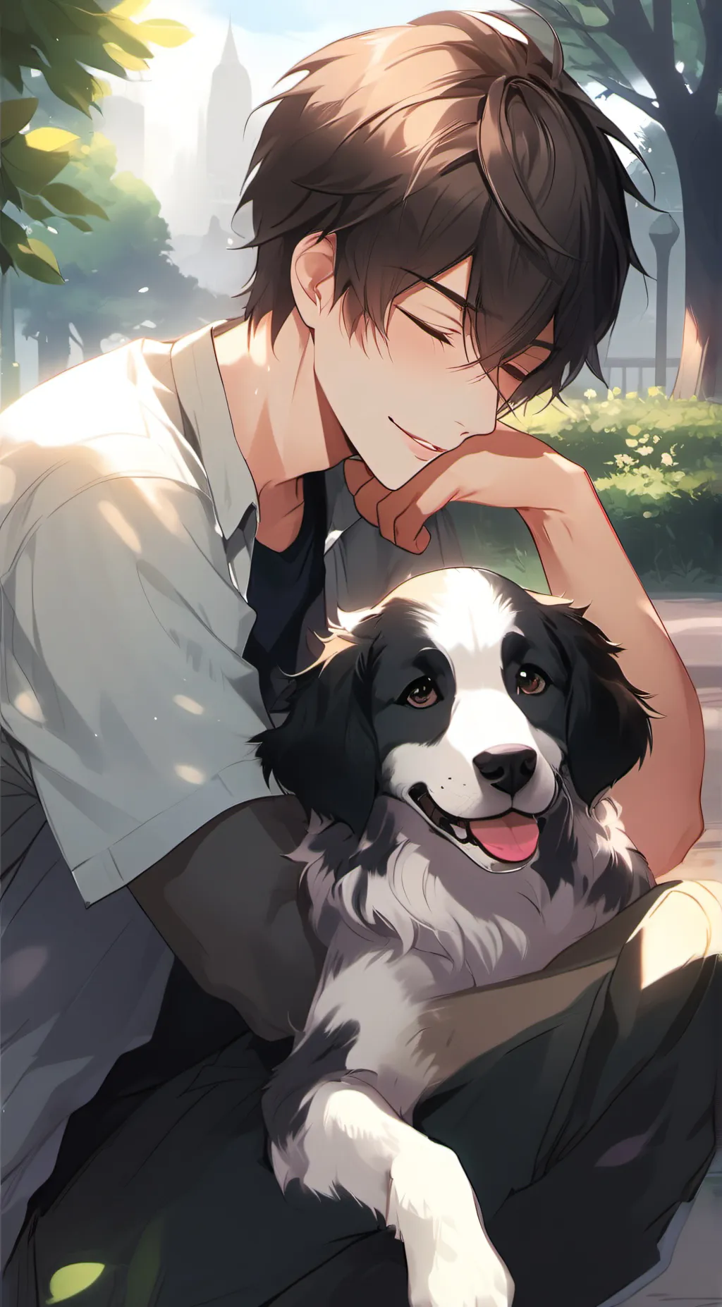 ai character: Adrian  background