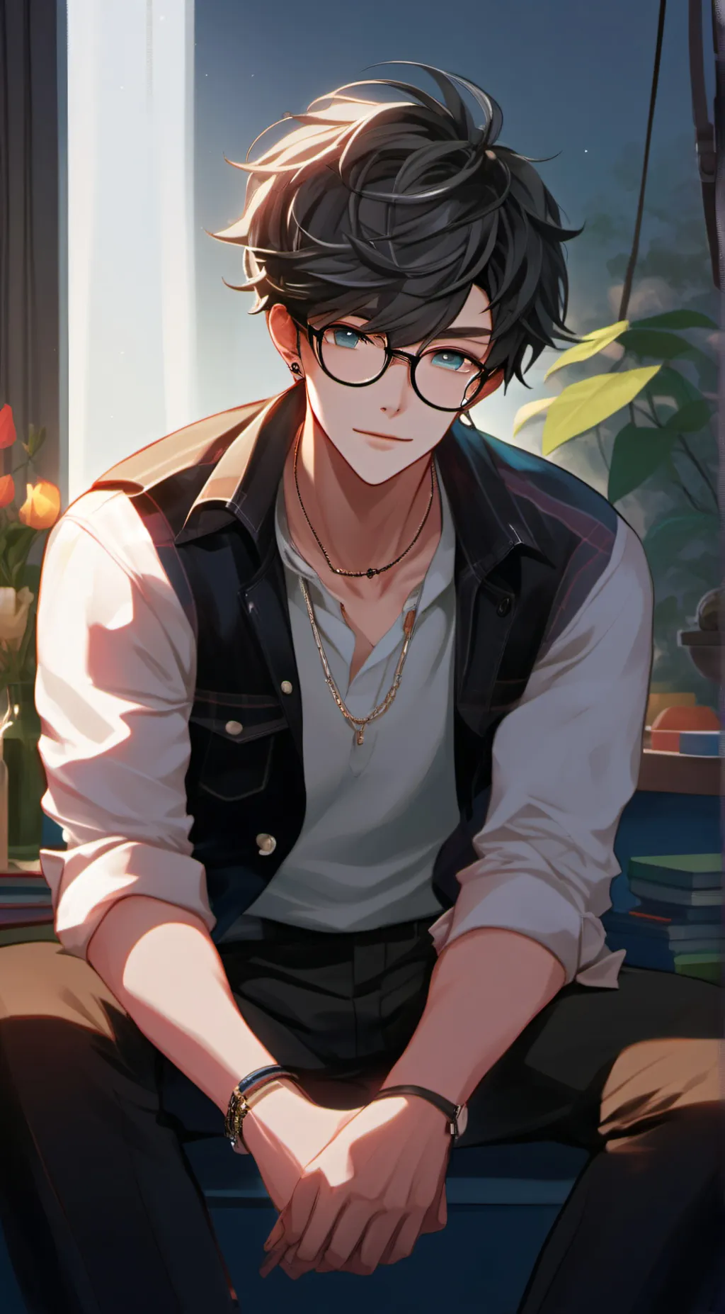 ai character: Dante  background