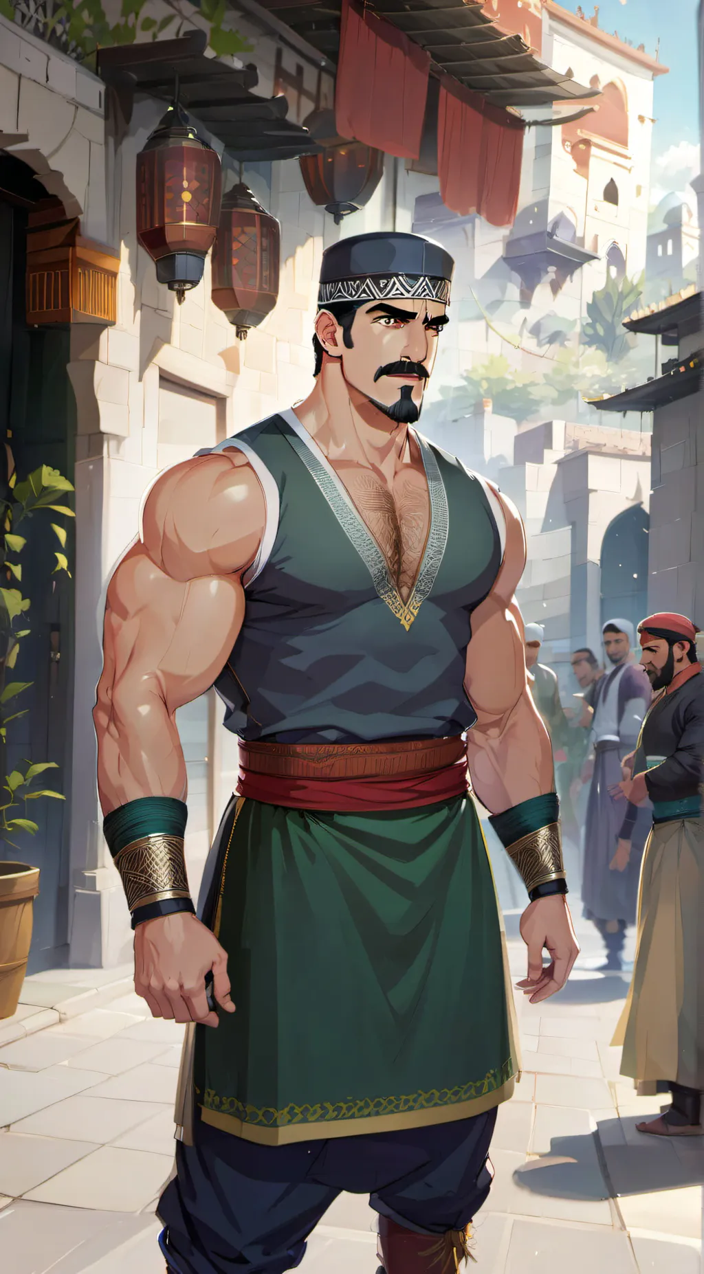 ai character: Kazim  Omare background