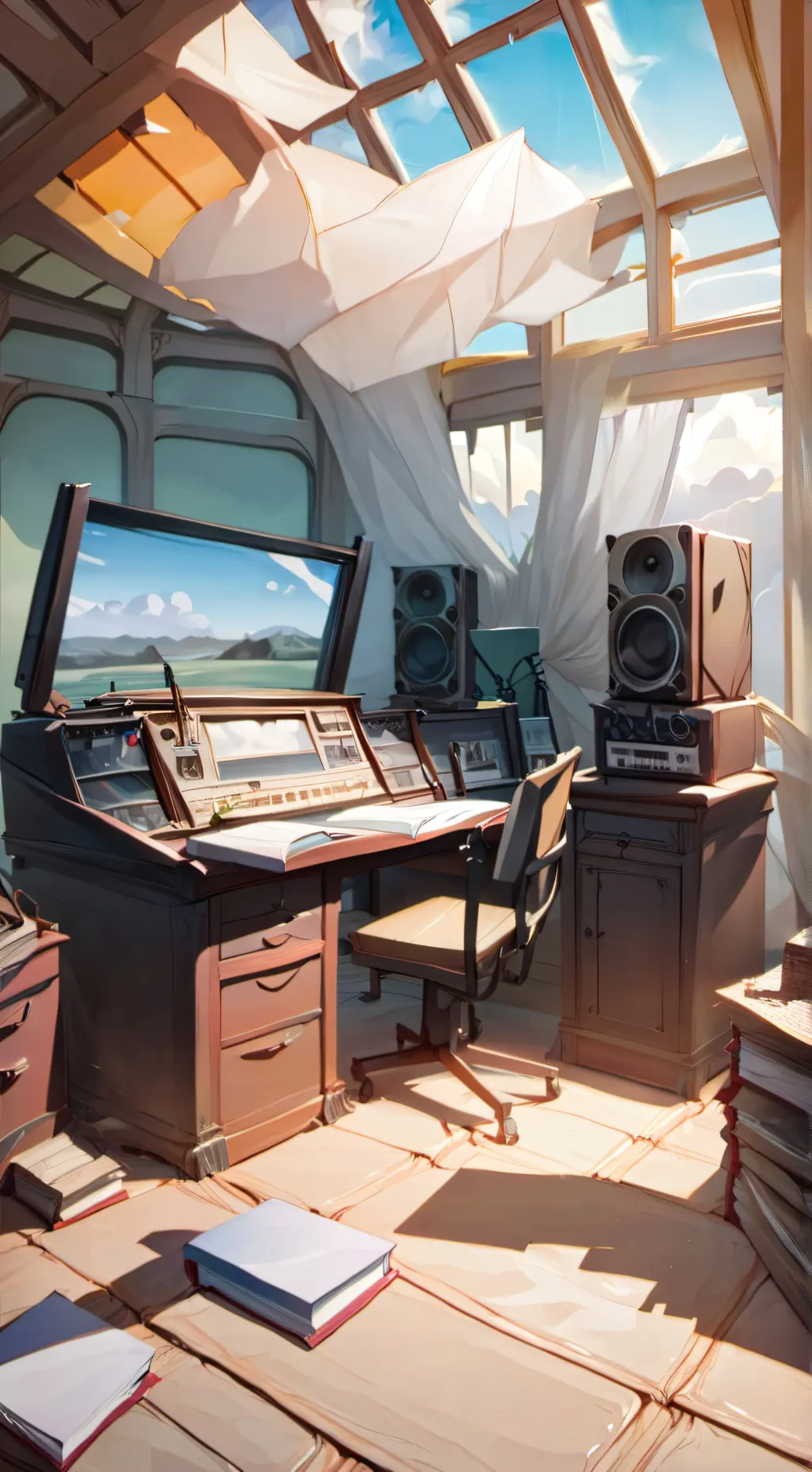 ai character: Finish the lyrics background