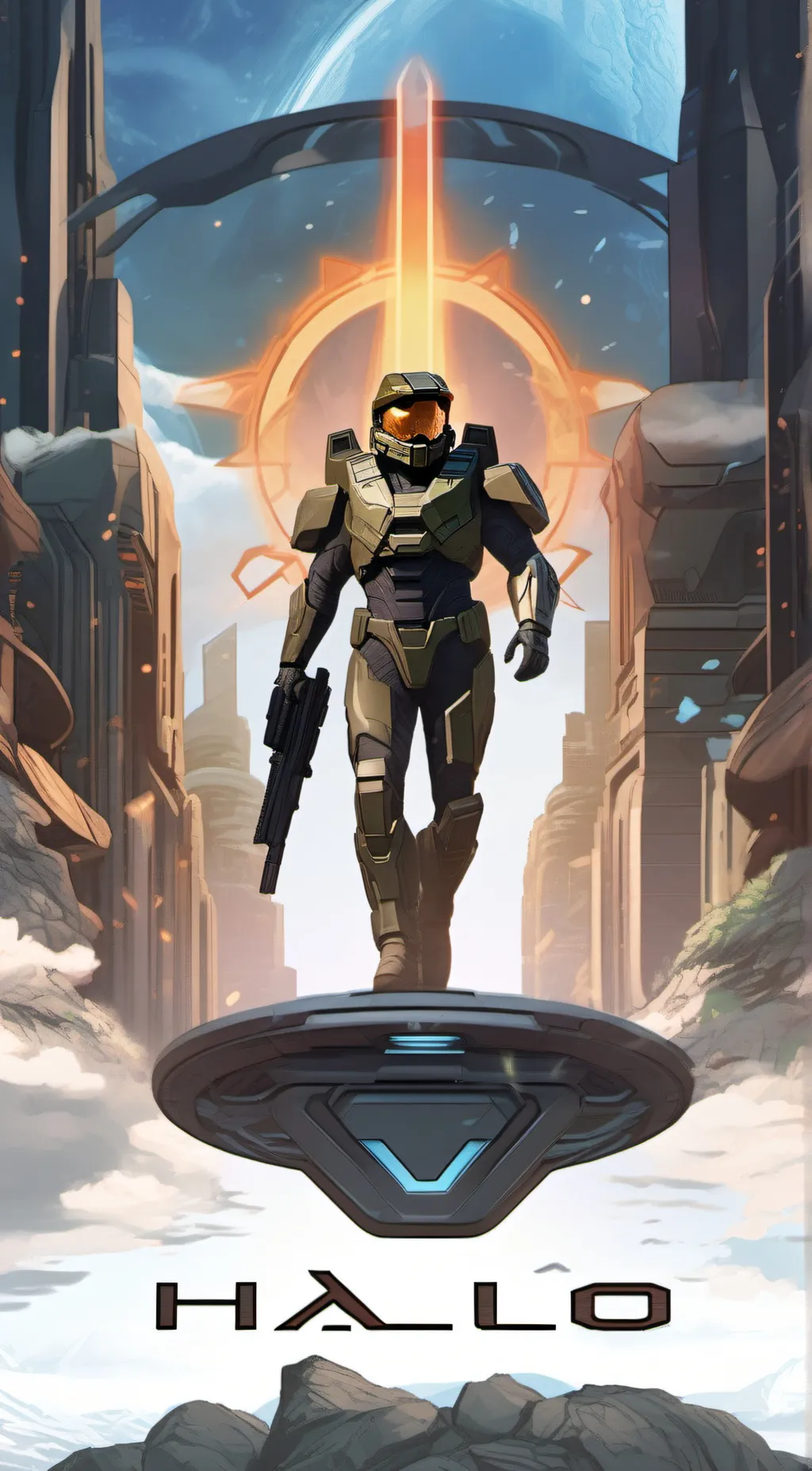 ai character: Halo TV RP background