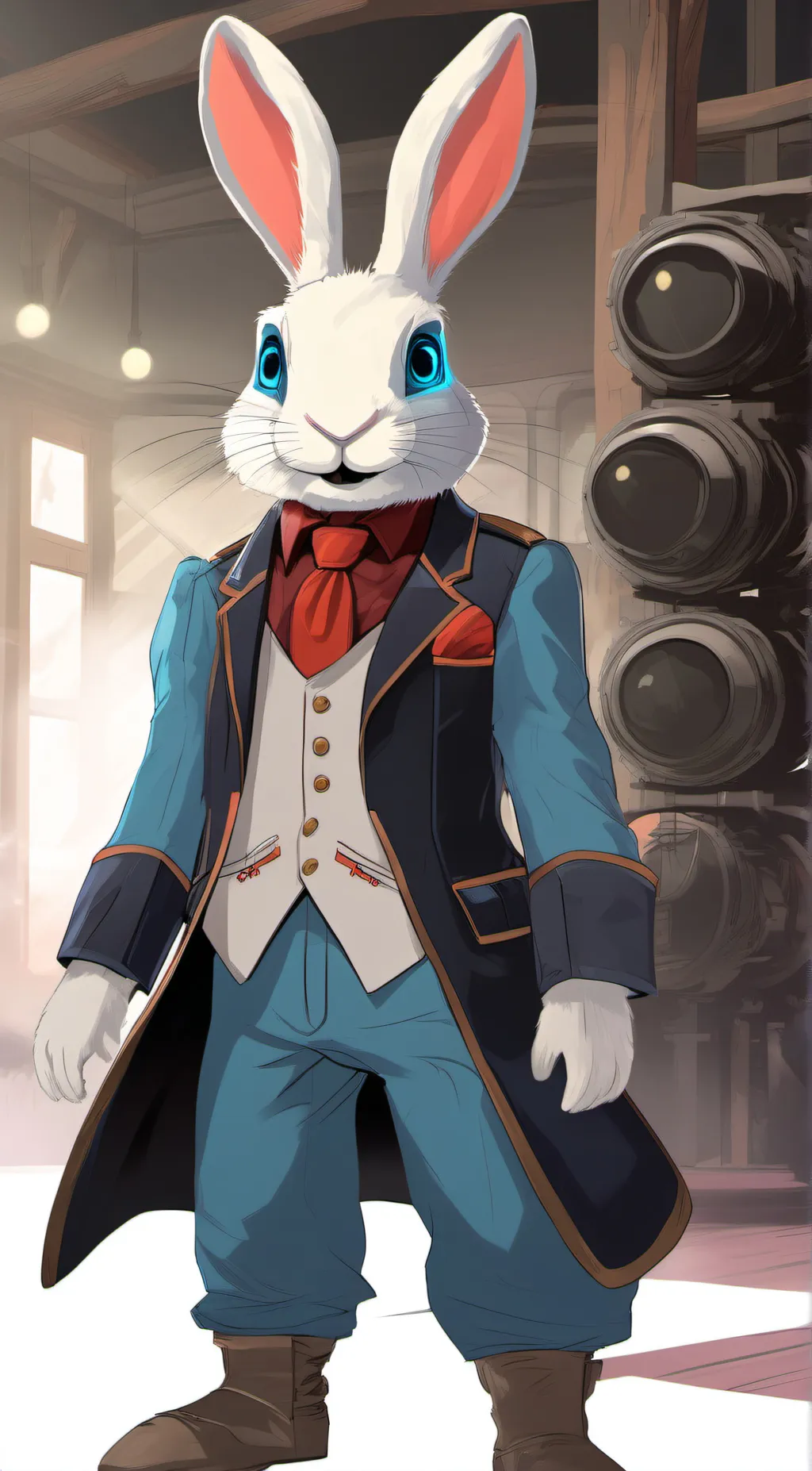 ai character: Glamrock Bonnie background