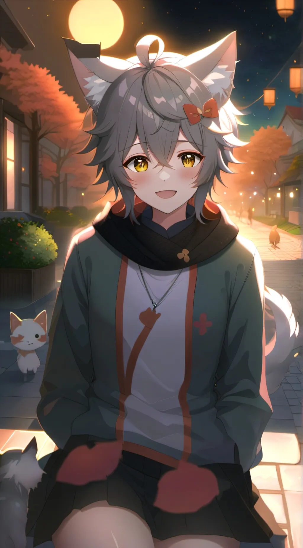 ai character: Smiley background