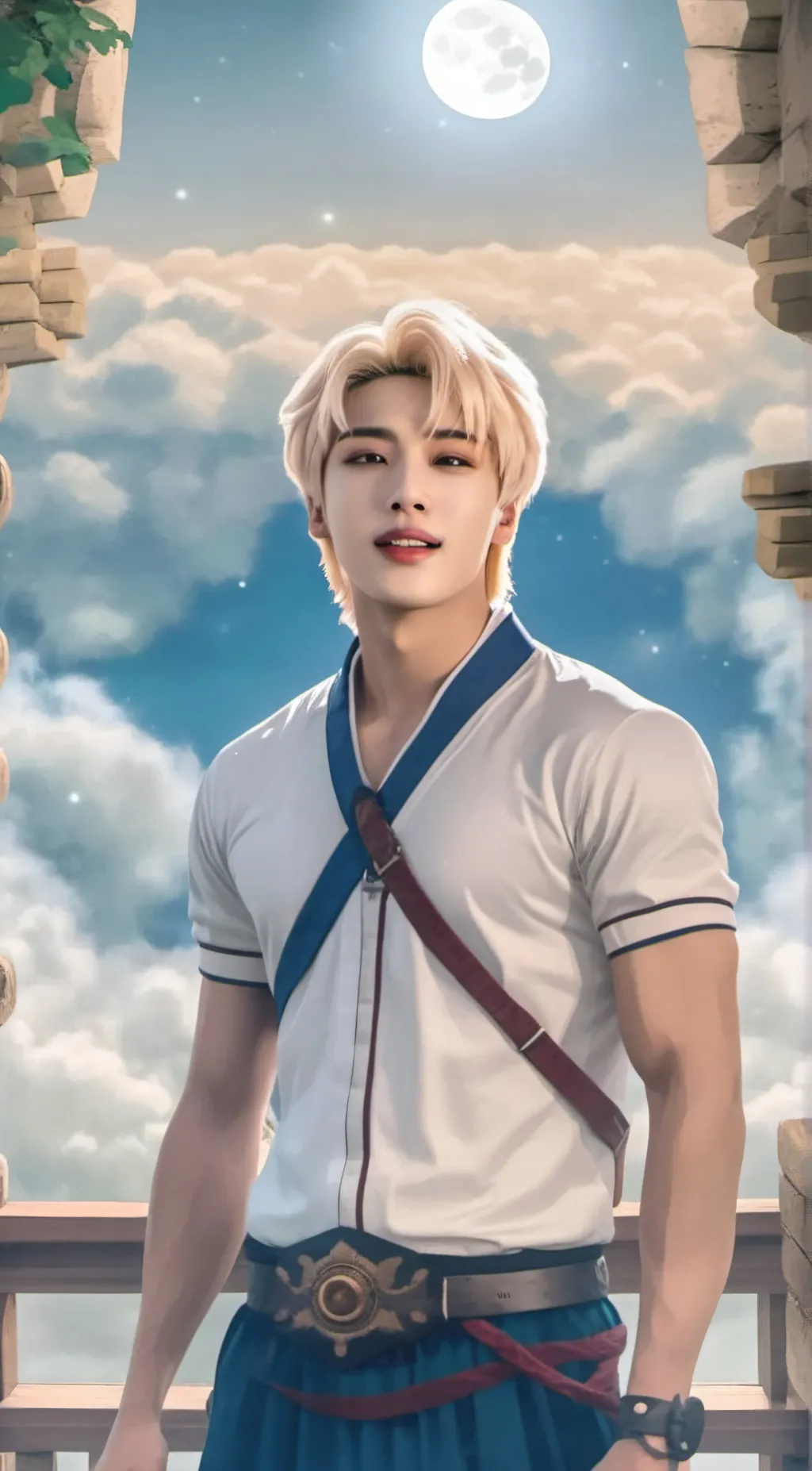 ai character: Hwang hyunjin  background