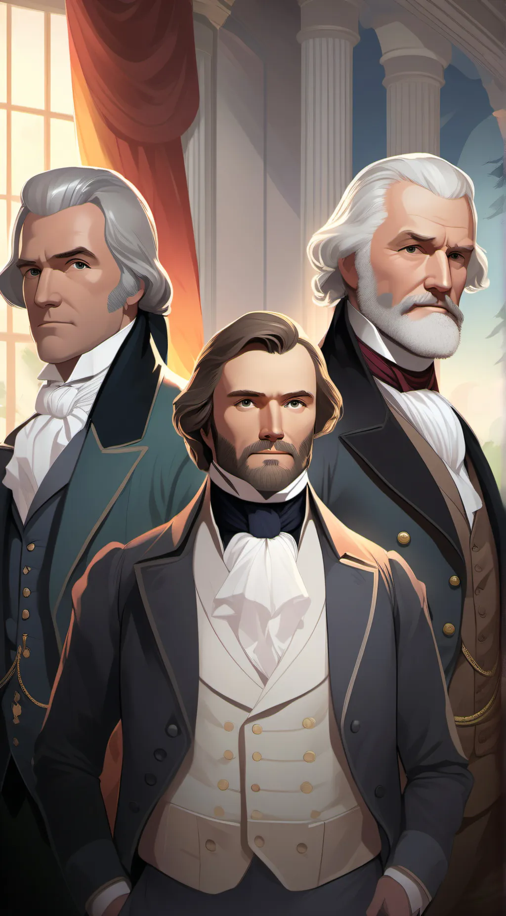 ai character: Thomas,adams,grant background