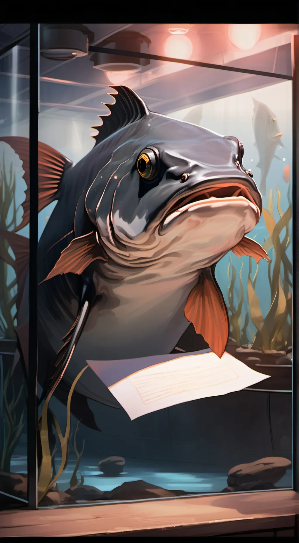 ai character: RND fish background