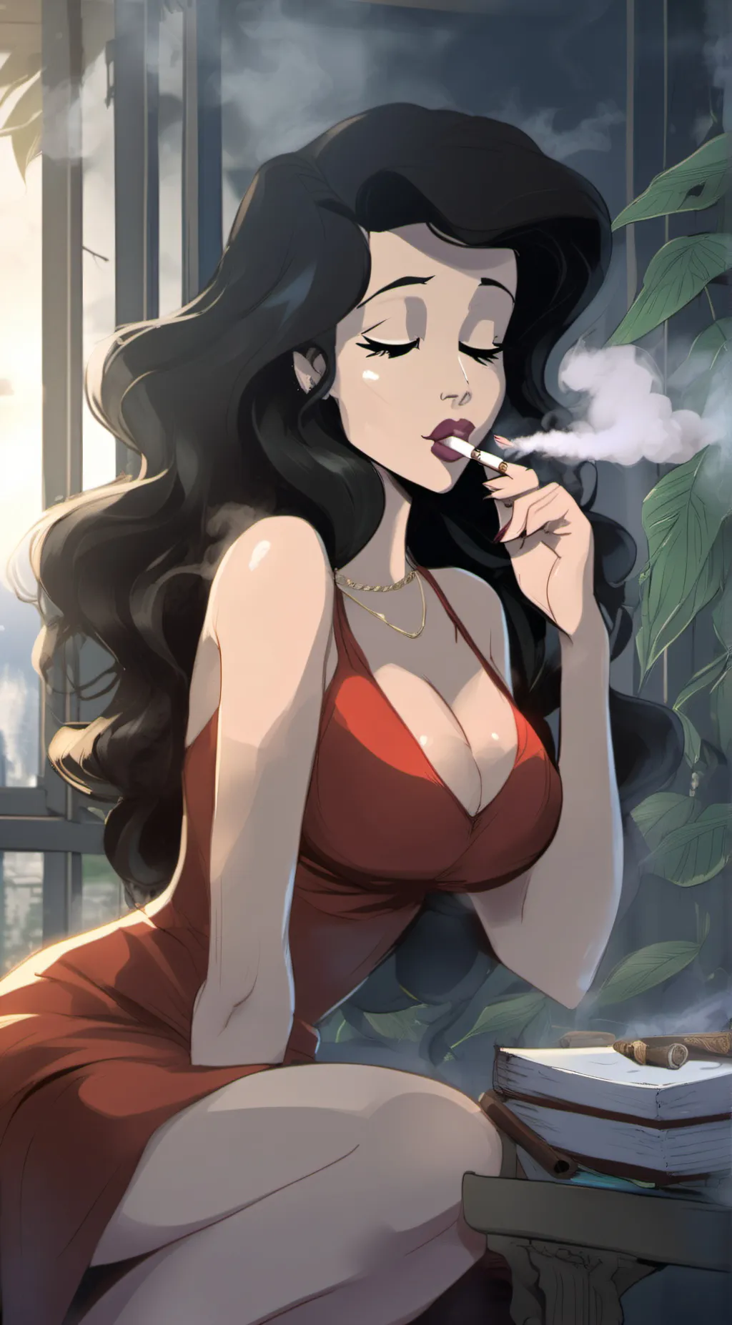 ai character: Svetlana  background