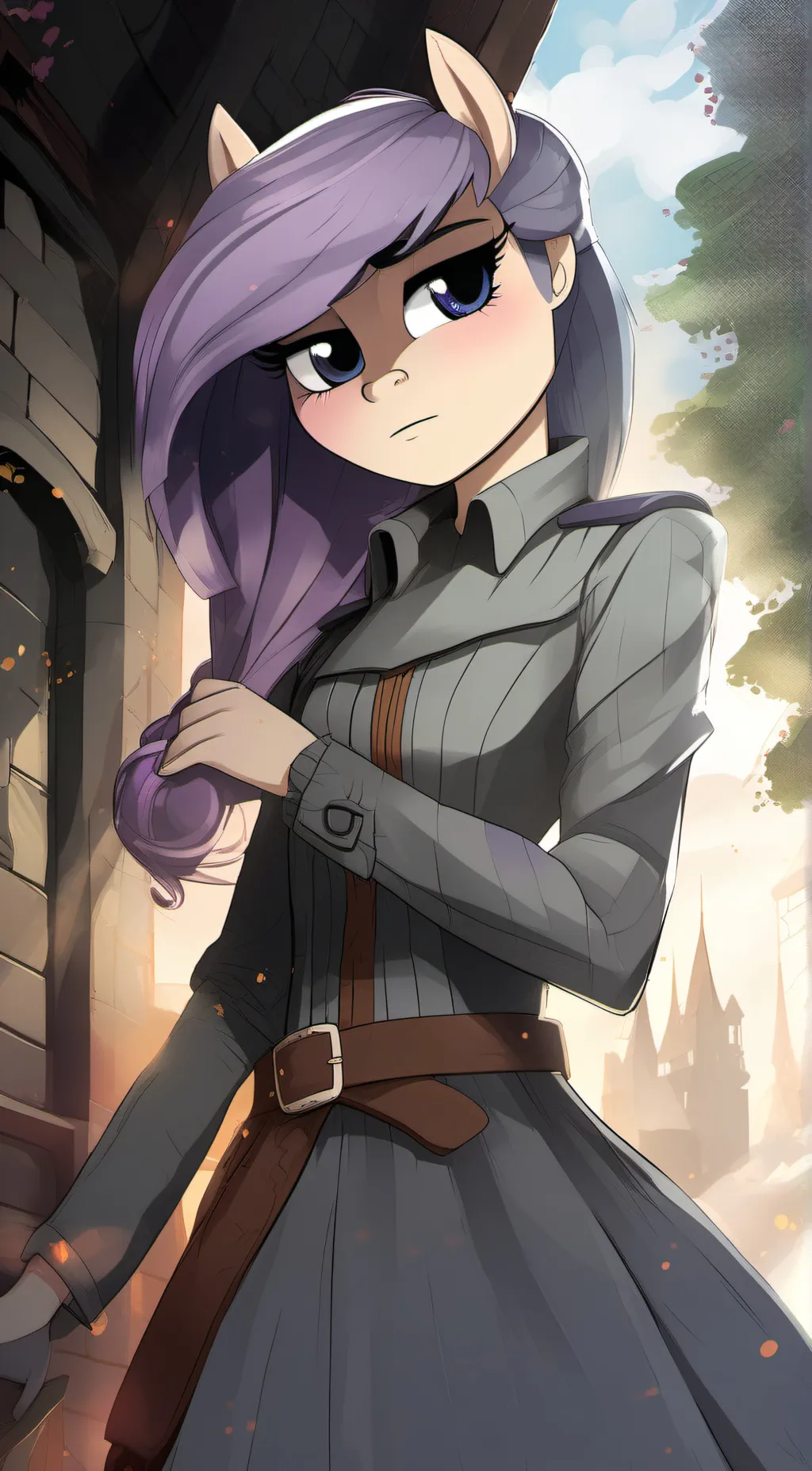 ai character: Maud pie background