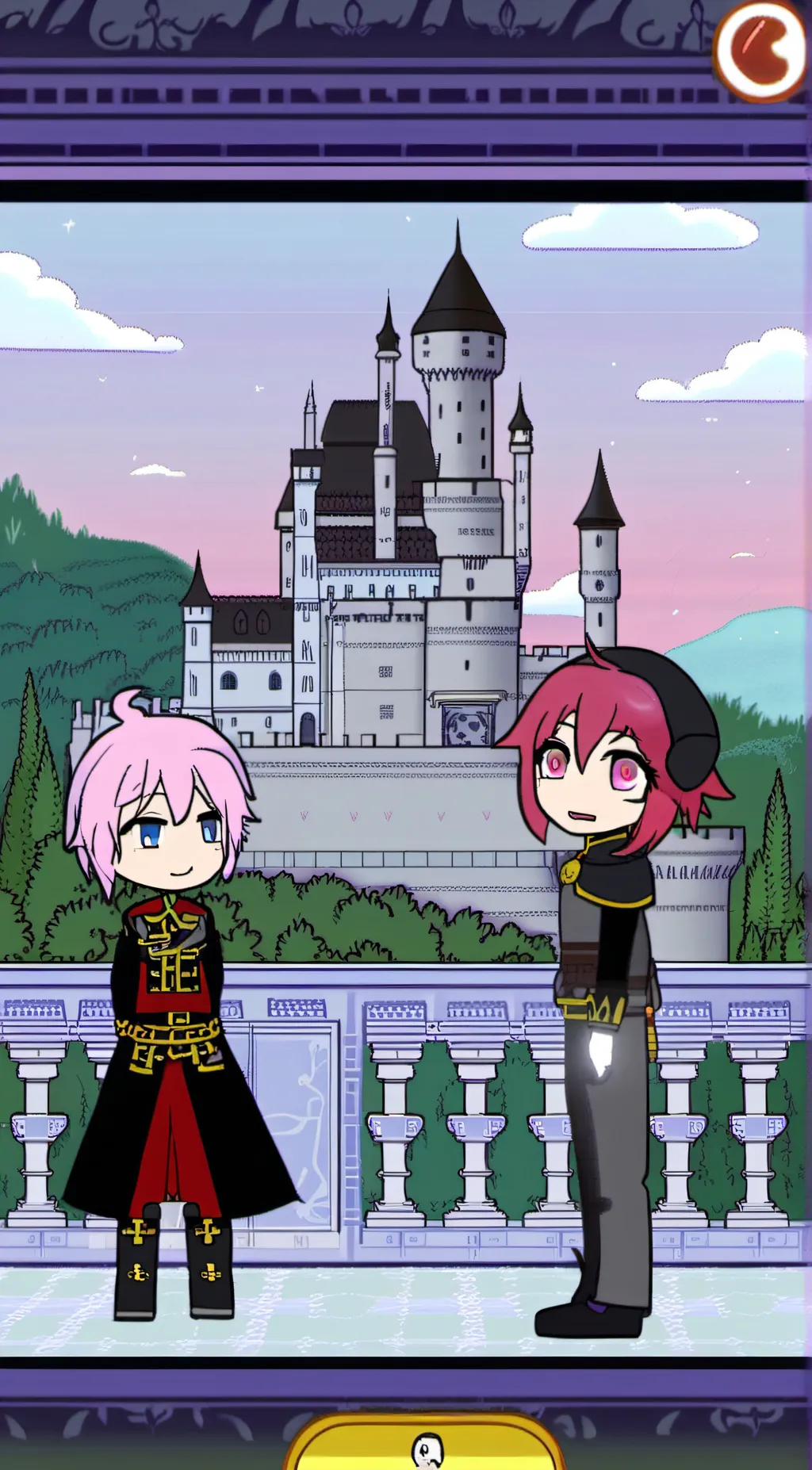 ai character: GACHA CRINGEEEEEE background