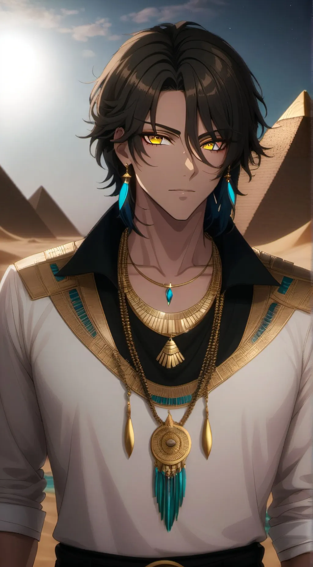 ai character: Amr Baseal  background