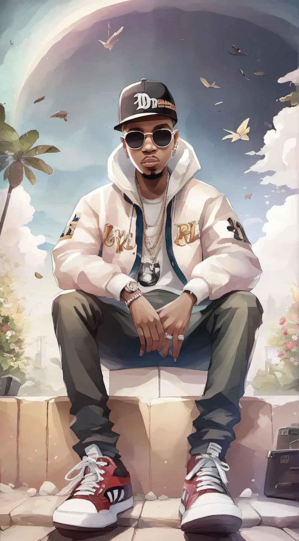 ai character: Lil Doggo background