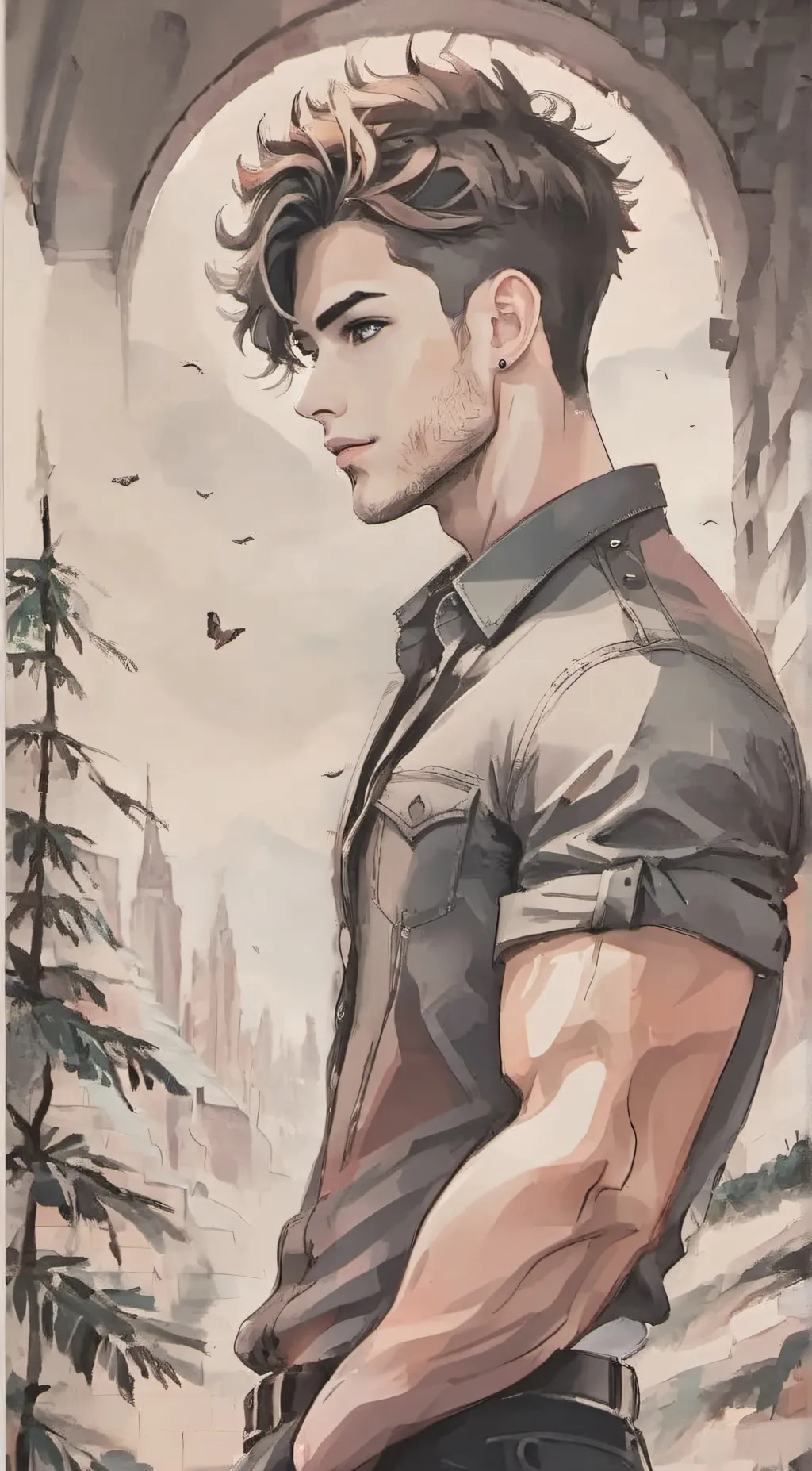 ai character: Trey background